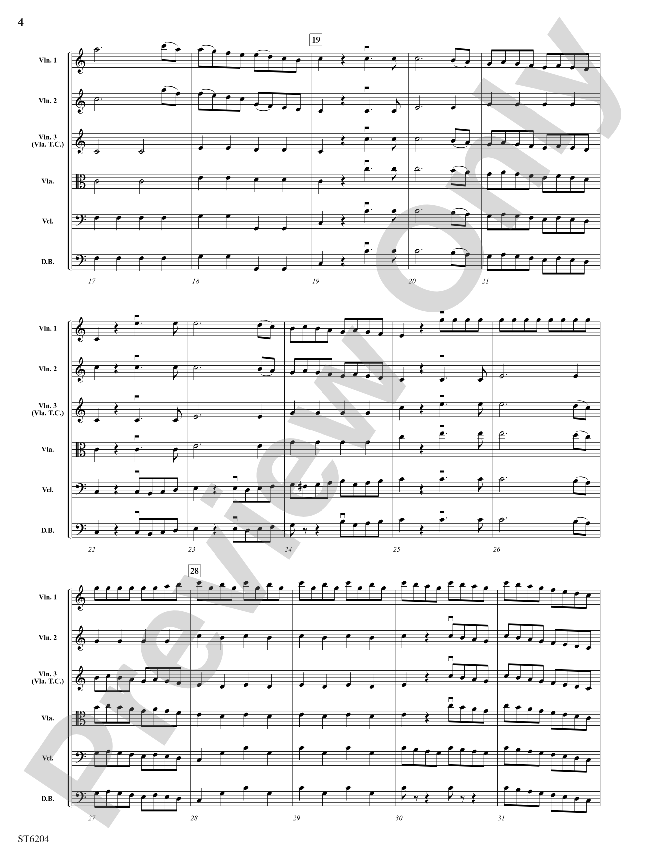 Finale from Symphony No. 41 "Jupiter": String Orchestra Conductor Score & Parts