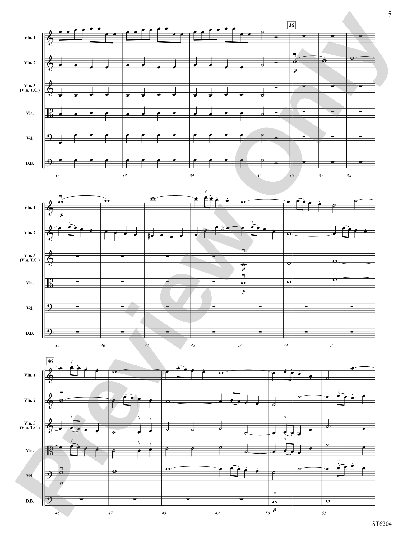 Finale from Symphony No. 41 "Jupiter": String Orchestra Conductor Score & Parts