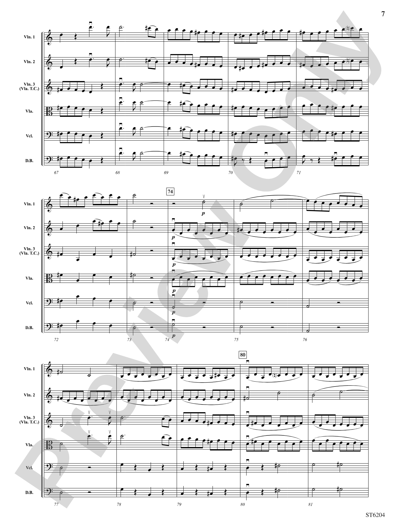 Finale from Symphony No. 41 "Jupiter": String Orchestra Conductor Score & Parts