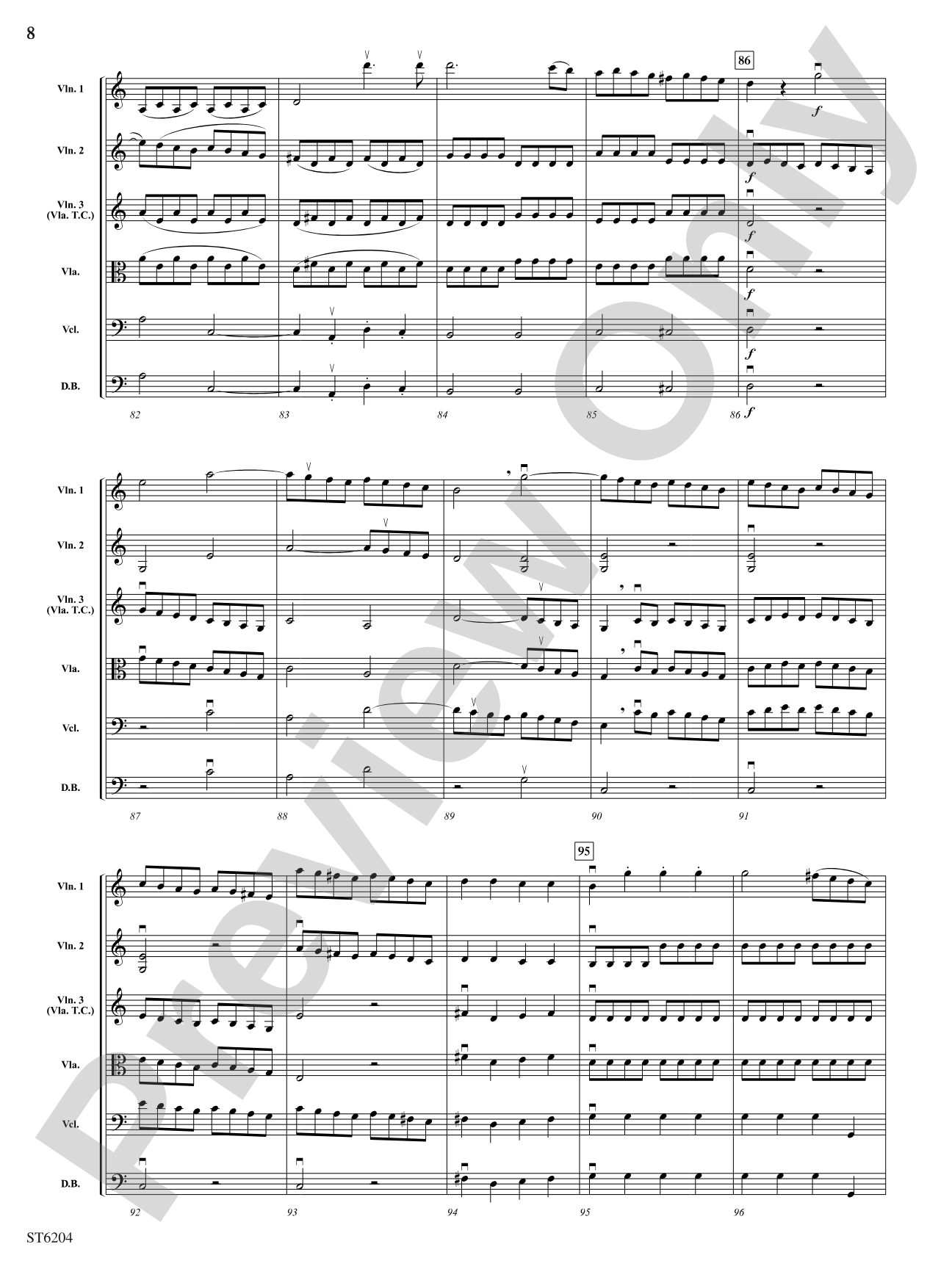Finale from Symphony No. 41 "Jupiter": String Orchestra Conductor Score & Parts