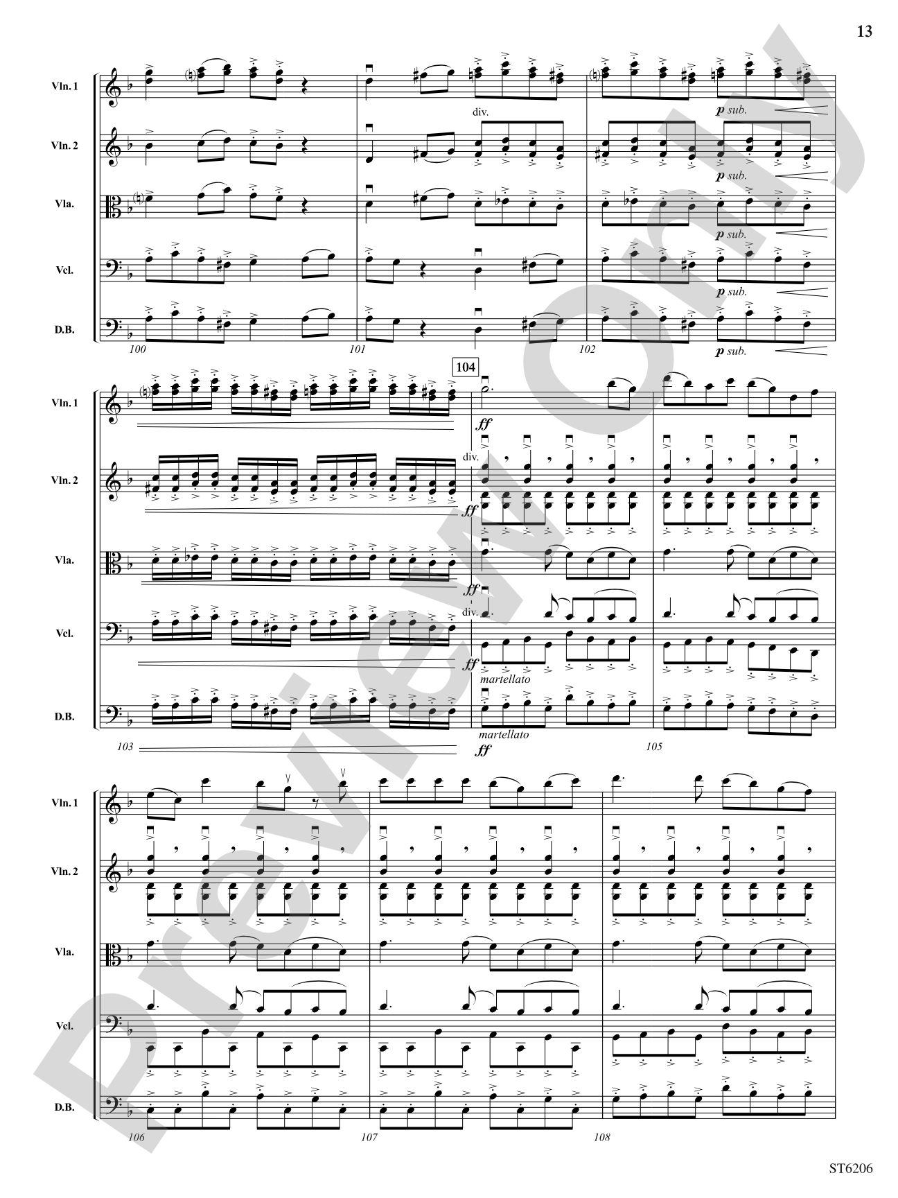 Red Rhythmico: String Orchestra Conductor Score & Parts