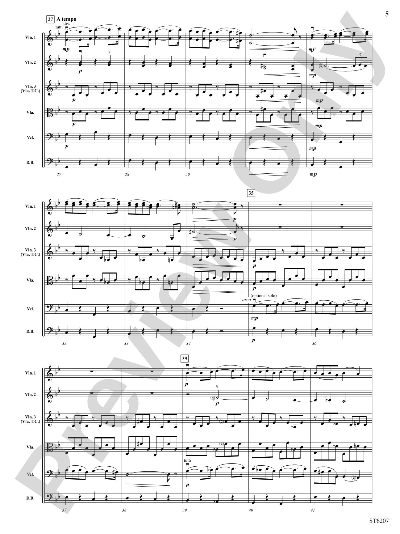 Pavane: String Orchestra Conductor Score & Parts