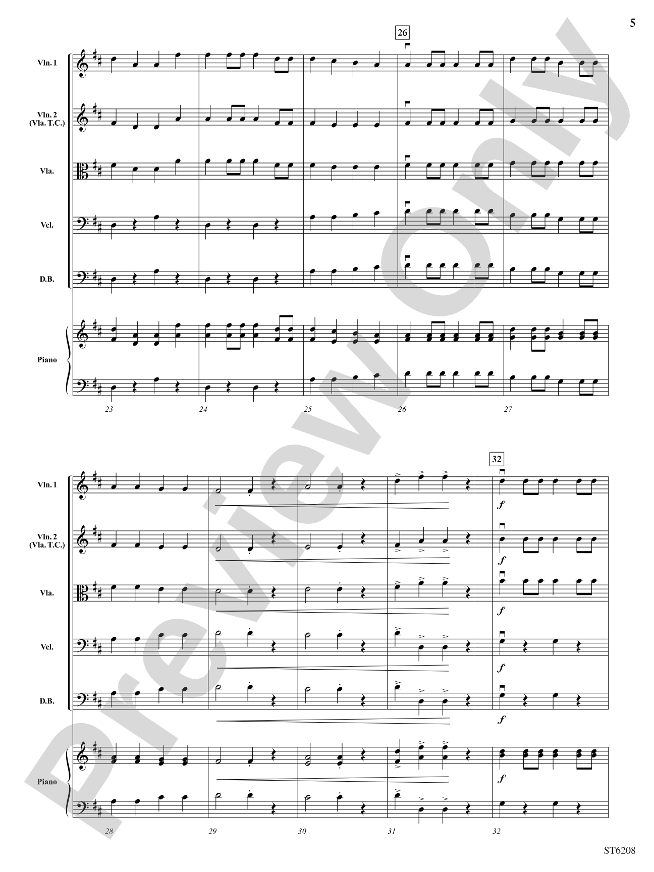The Fox Went A-Fiddlin': String Orchestra Conductor Score & Parts