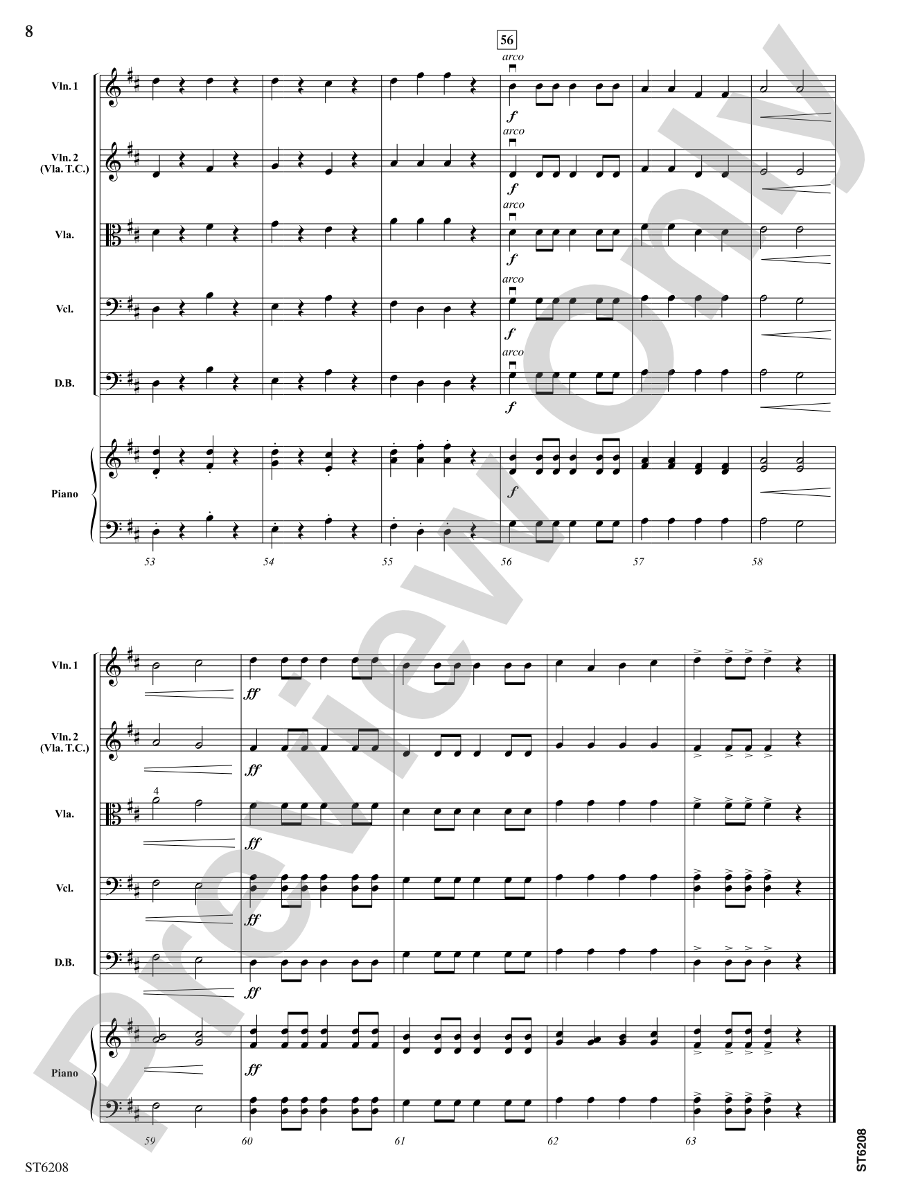 The Fox Went A-Fiddlin': String Orchestra Conductor Score & Parts
