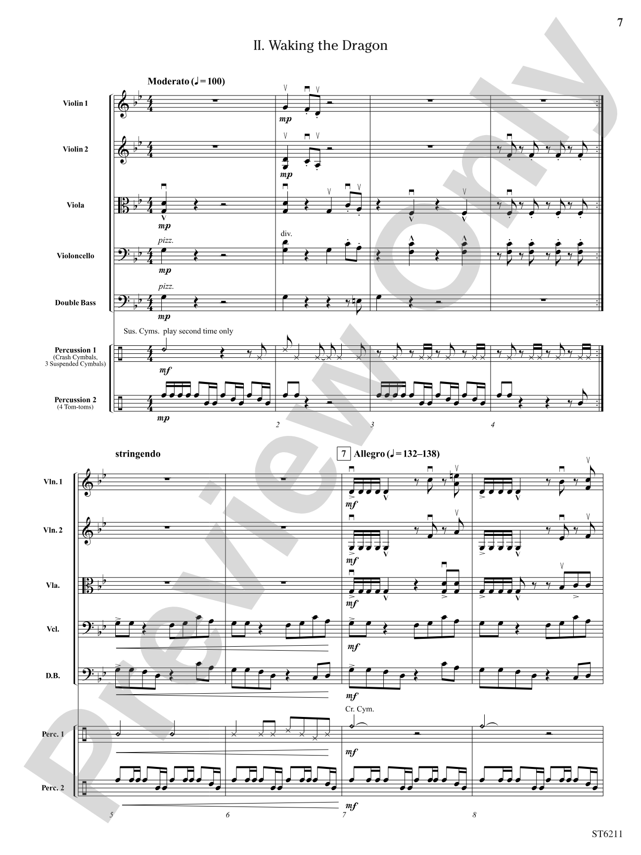 Fantasy on a Chinese Theme: String Orchestra Conductor Score & Parts