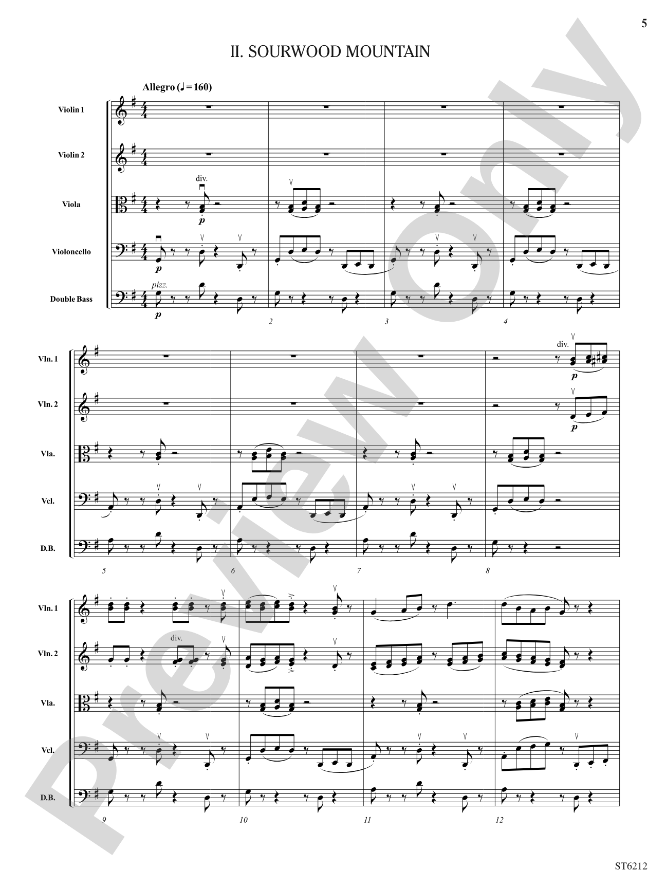 American Folk Song Suite: String Orchestra Conductor Score & Parts