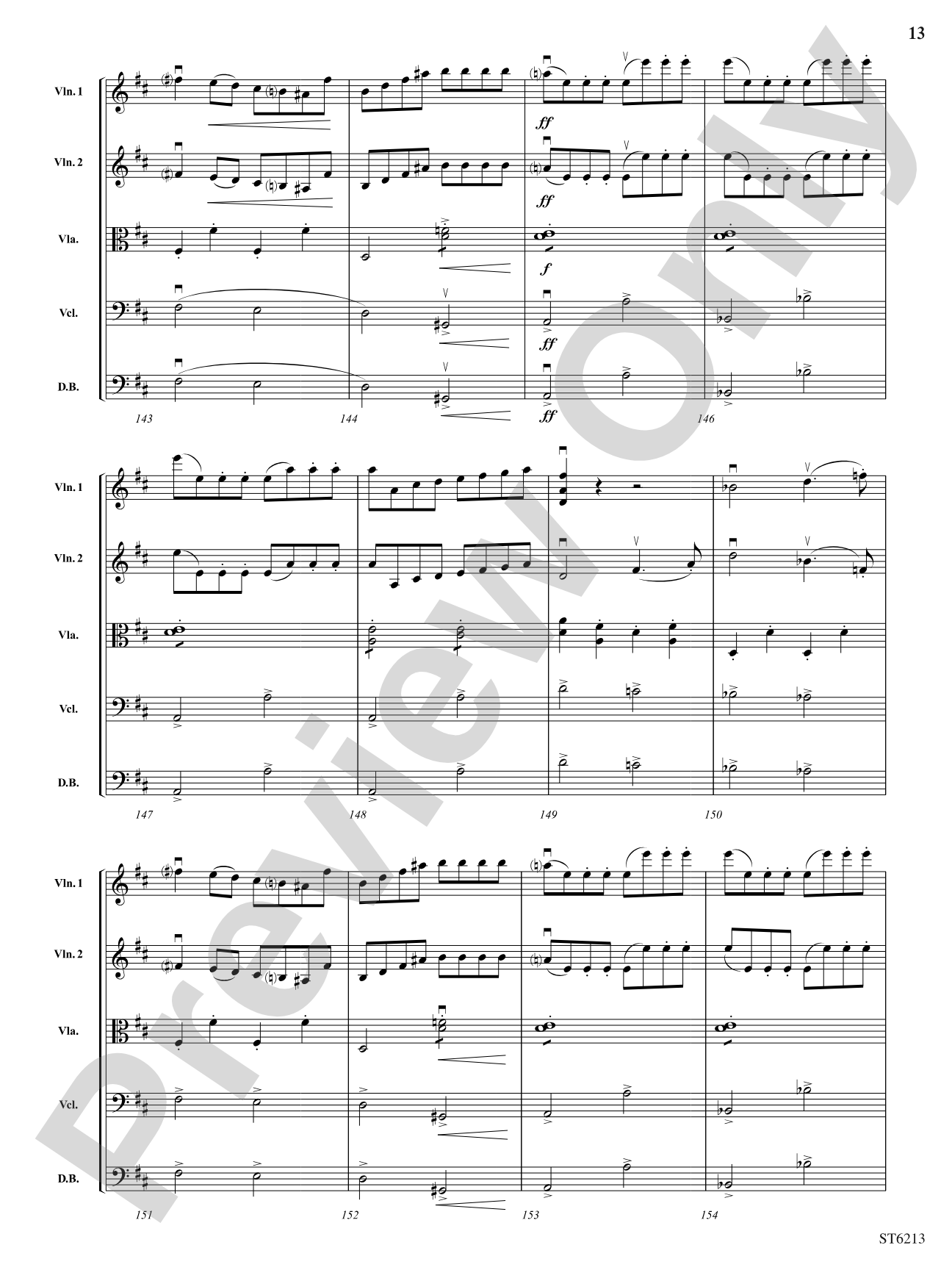 Overture to Ruslan and Lyudmila: String Orchestra Conductor Score & Parts