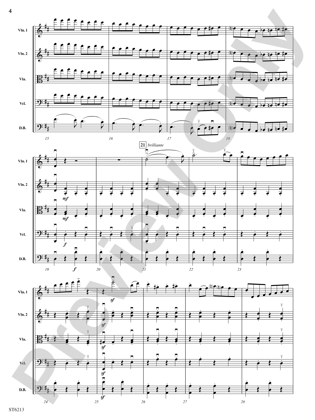 Overture to Ruslan and Lyudmila: String Orchestra Conductor Score & Parts