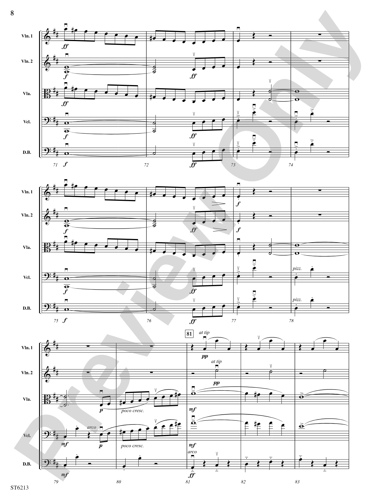 Overture to Ruslan and Lyudmila: String Orchestra Conductor Score & Parts