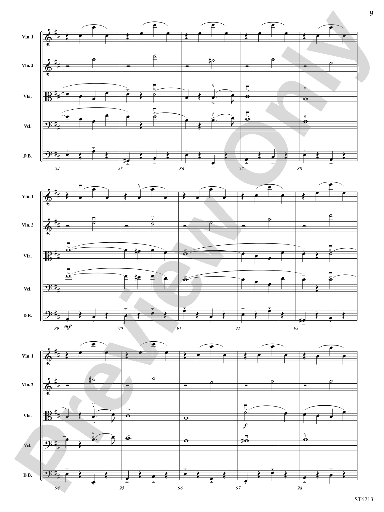 Overture to Ruslan and Lyudmila: String Orchestra Conductor Score & Parts