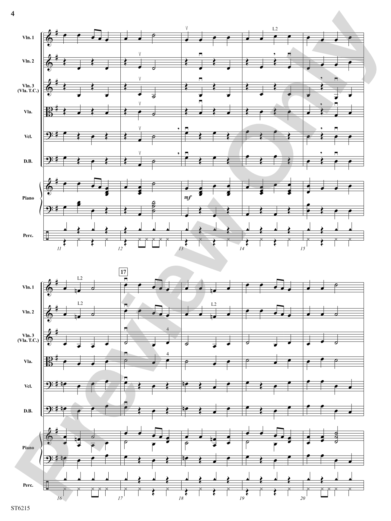 Haymaker Hoedown: String Orchestra Conductor Score & Parts