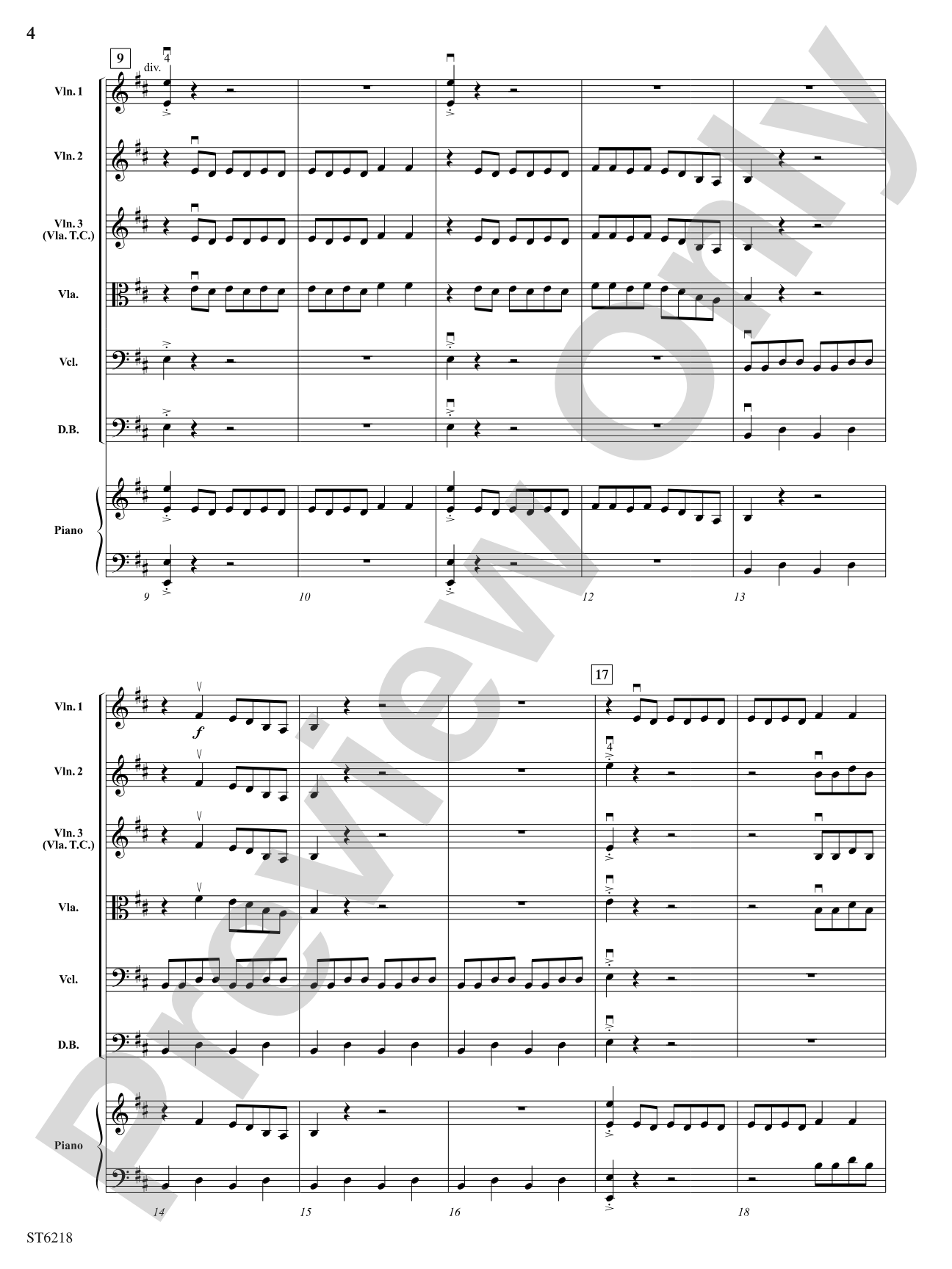Double Trouble: String Orchestra Conductor Score & Parts