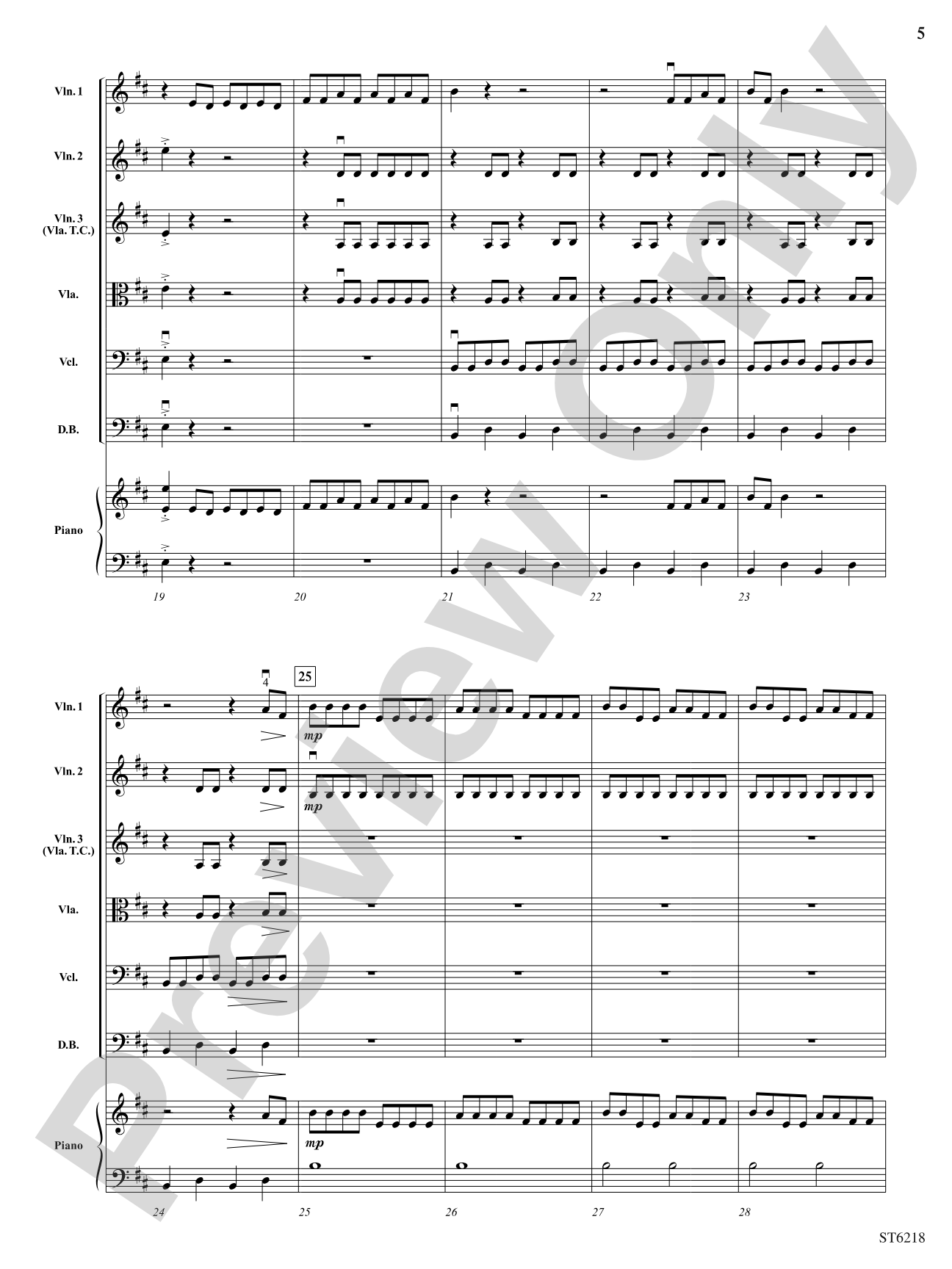 Double Trouble: String Orchestra Conductor Score & Parts