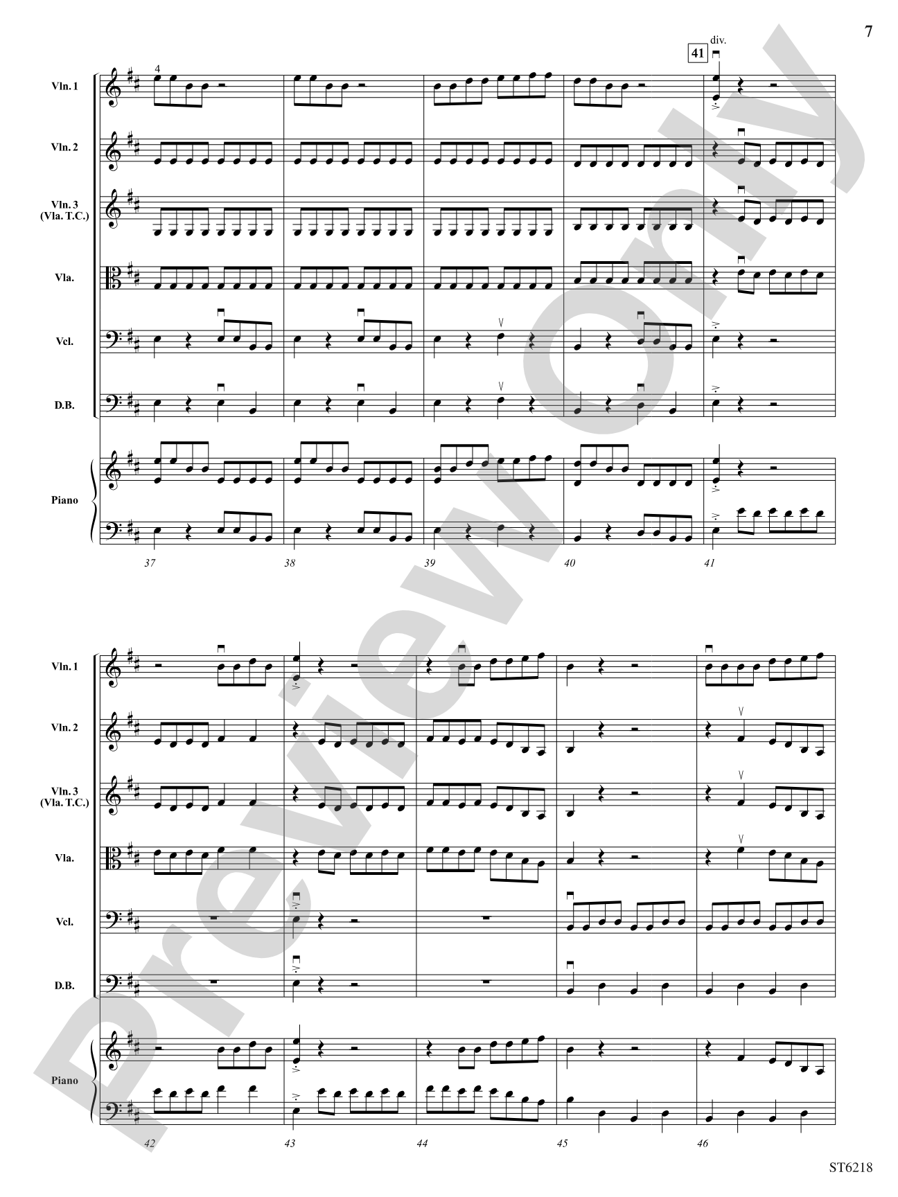 Double Trouble: String Orchestra Conductor Score & Parts