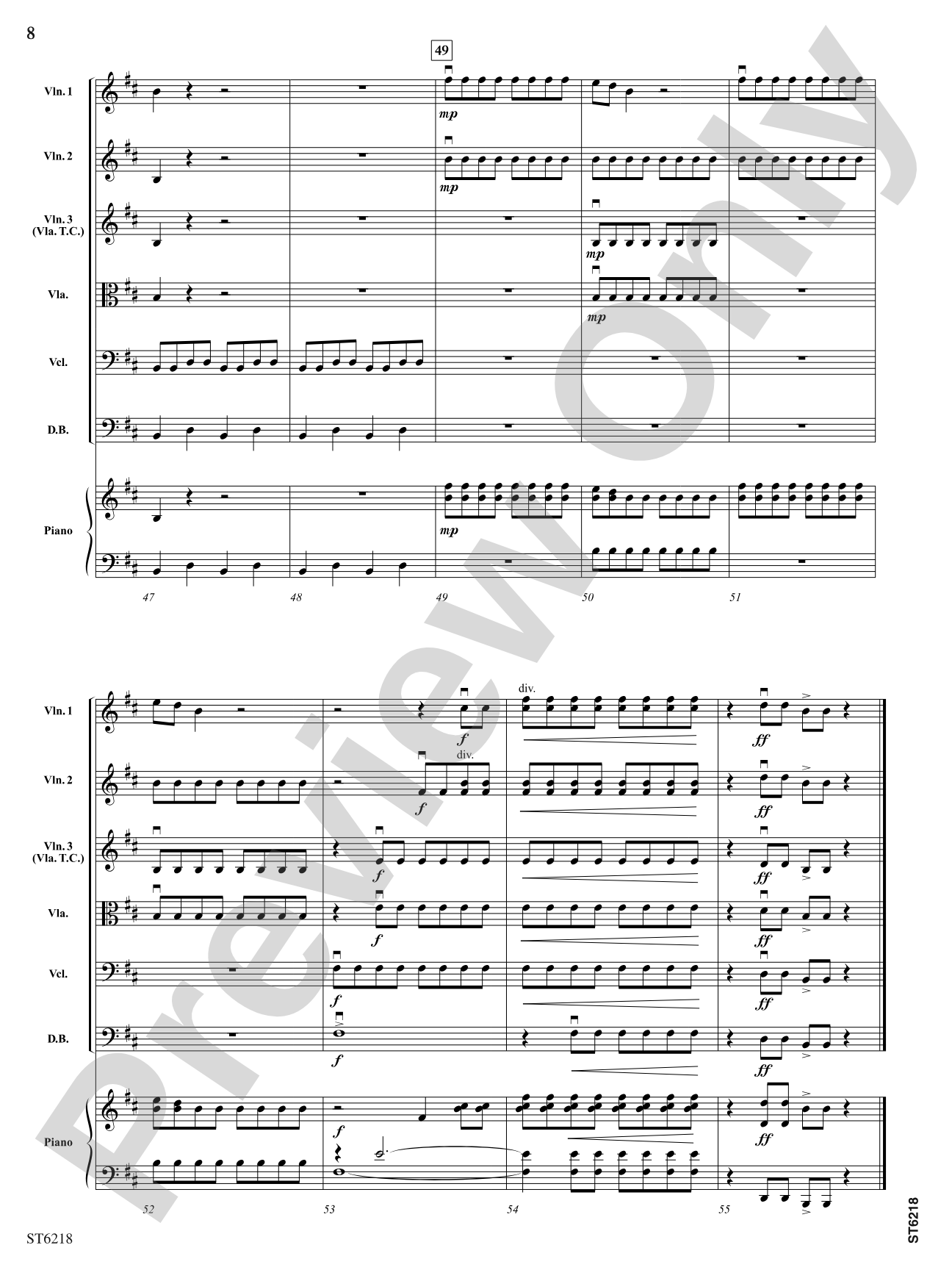 Double Trouble: String Orchestra Conductor Score & Parts