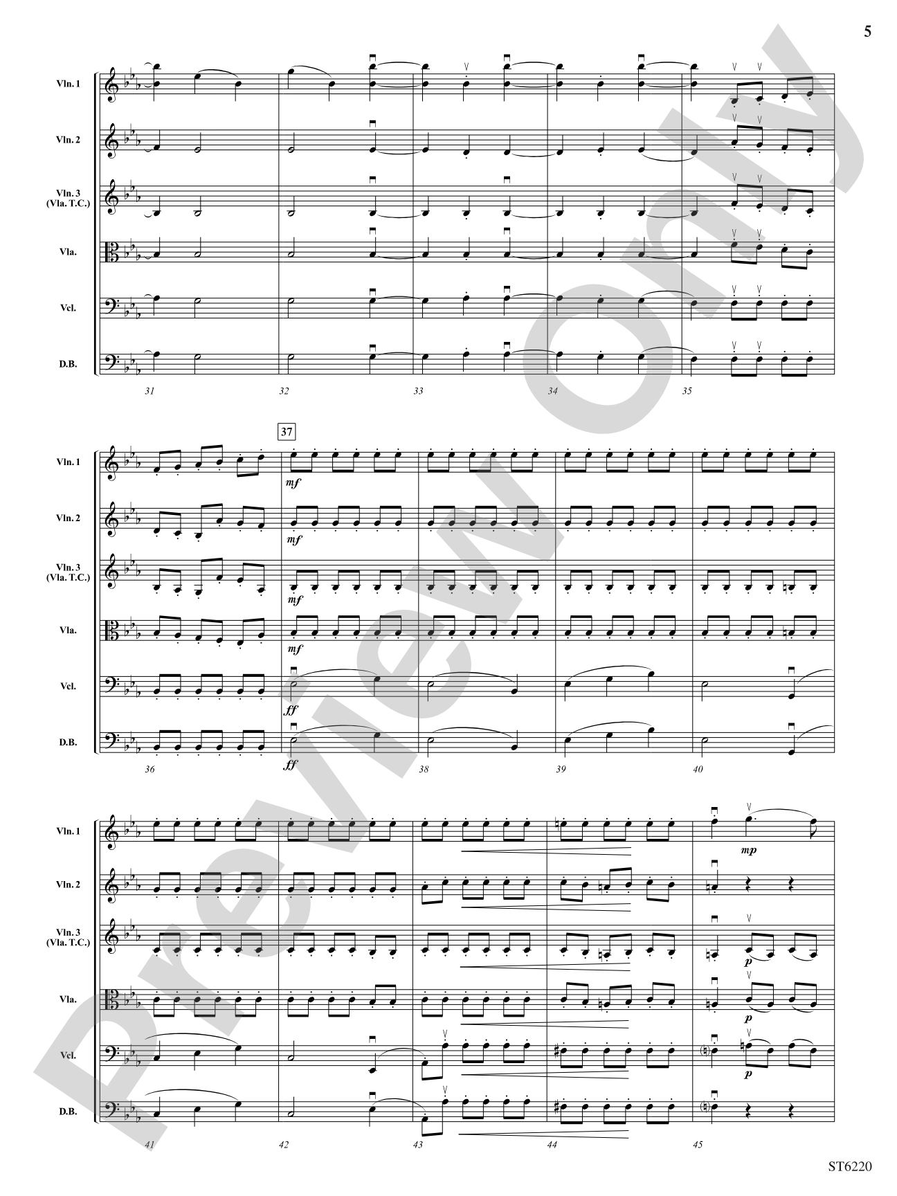 Themes from Symphony No. 3 "Eroica": String Orchestra Conductor Score & Parts