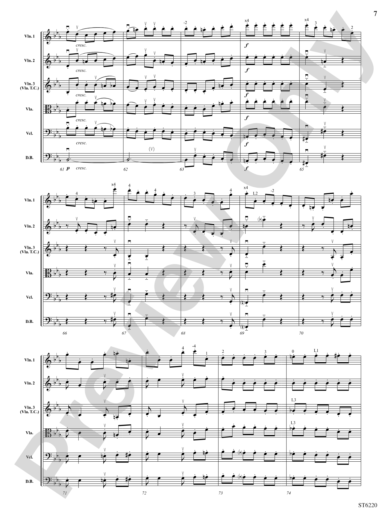 Themes from Symphony No. 3 "Eroica": String Orchestra Conductor Score & Parts