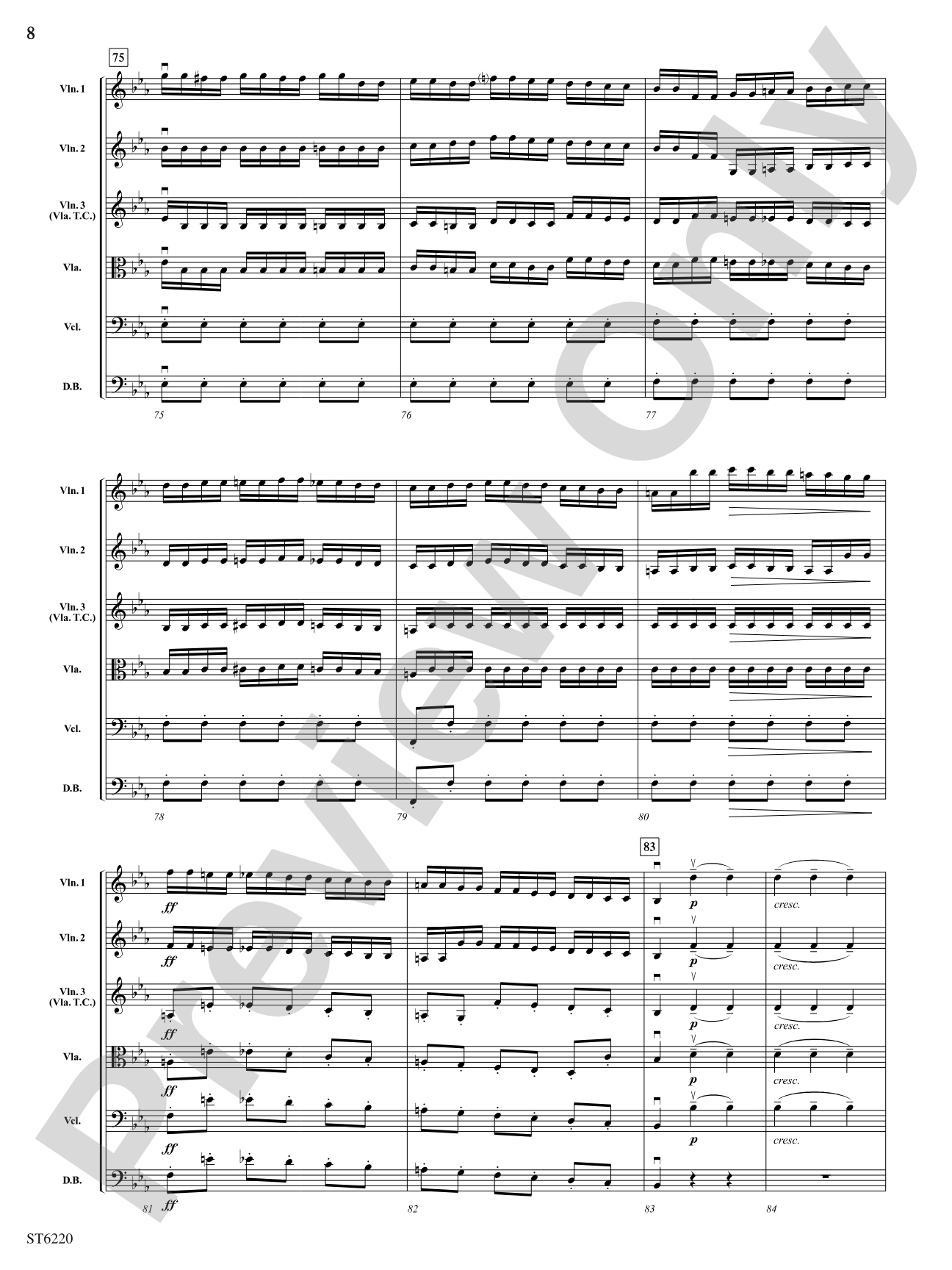 Themes from Symphony No. 3 "Eroica": String Orchestra Conductor Score & Parts