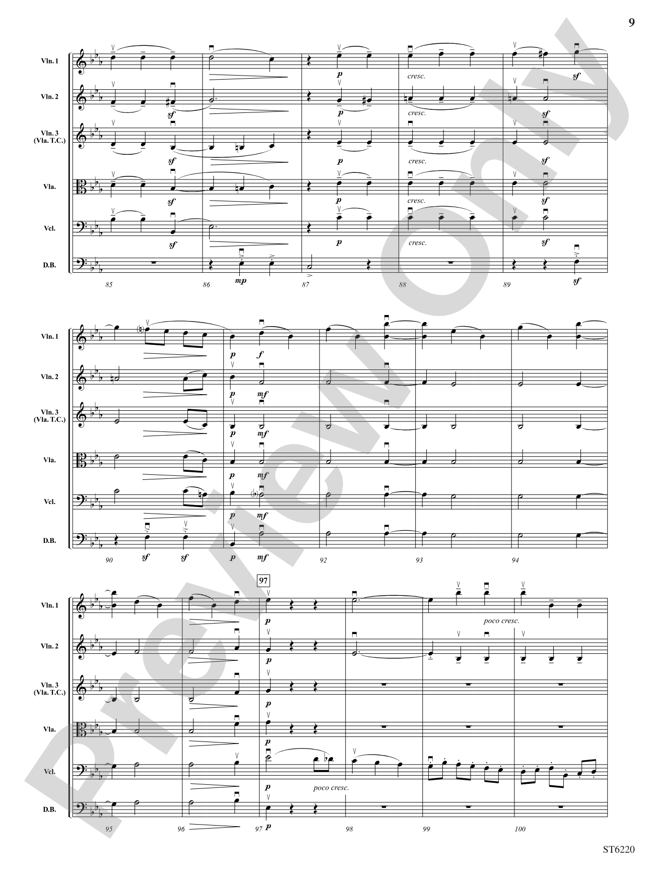 Themes from Symphony No. 3 "Eroica": String Orchestra Conductor Score & Parts