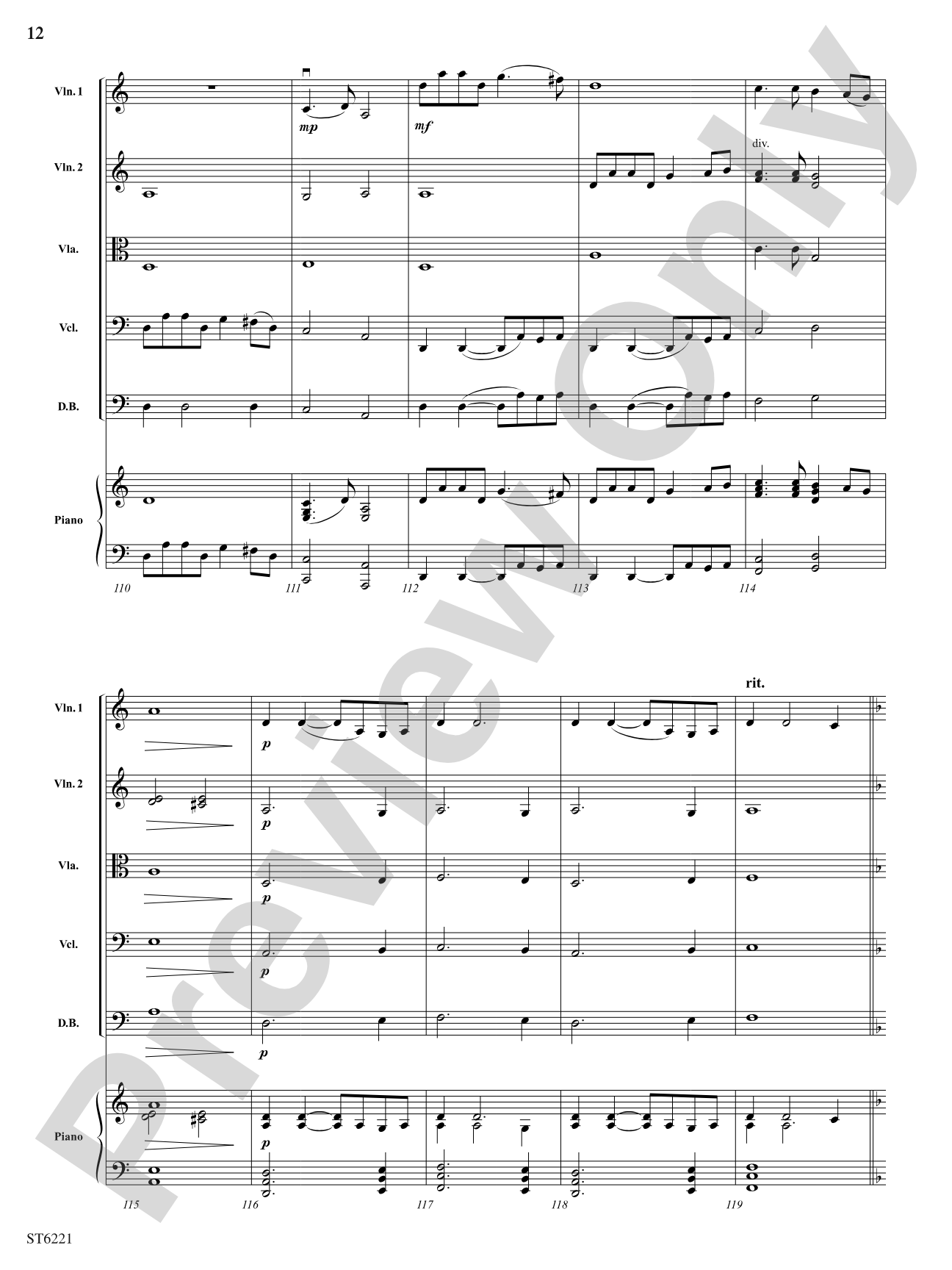 Iditarod: String Orchestra Conductor Score & Parts