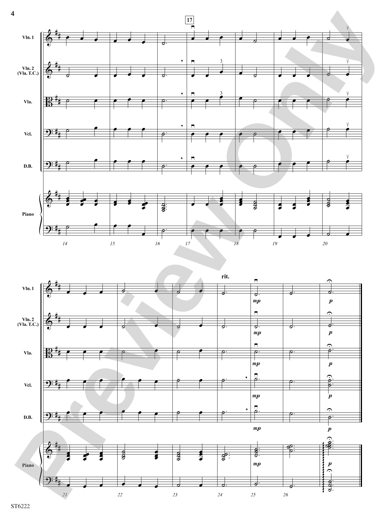 Two Winter Sketches: String Orchestra Conductor Score & Parts