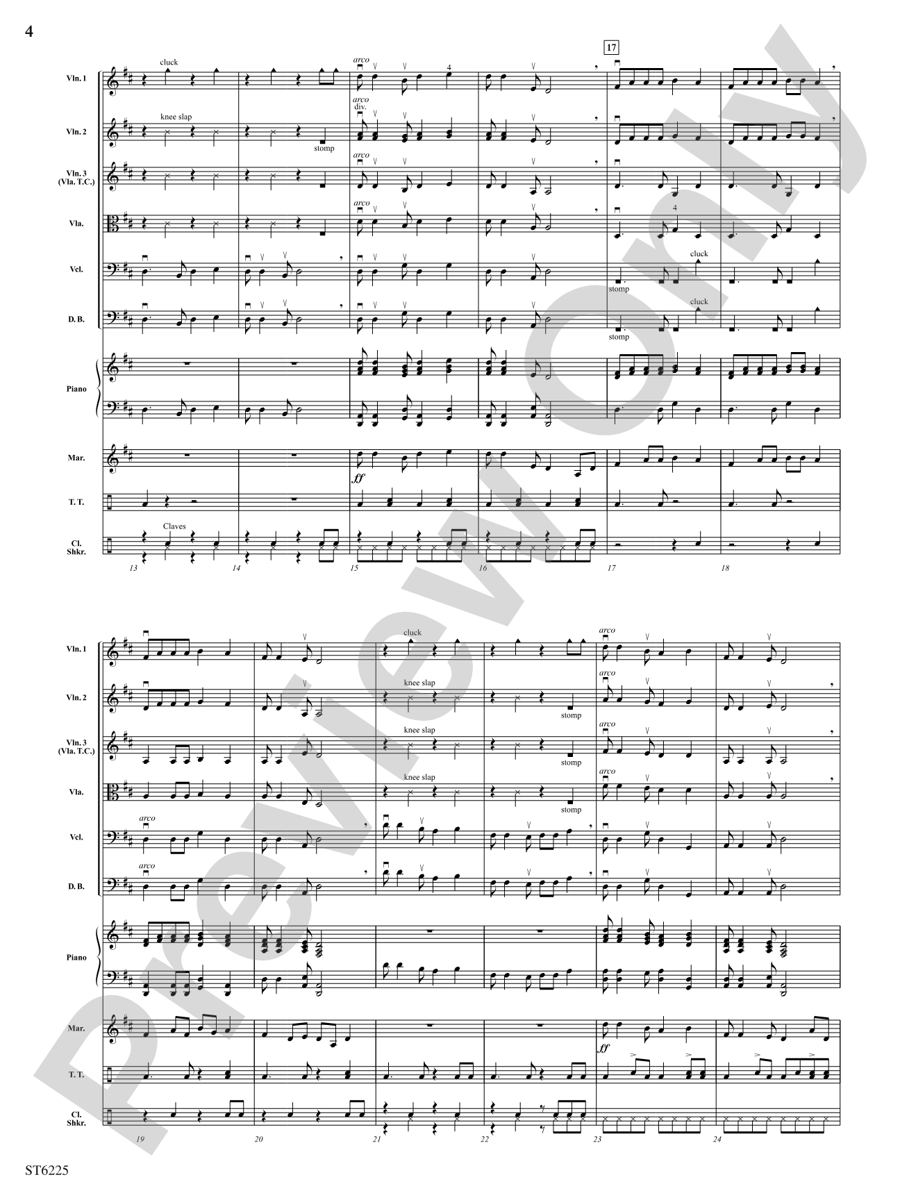 Rhythms of Africa: String Orchestra Conductor Score & Parts