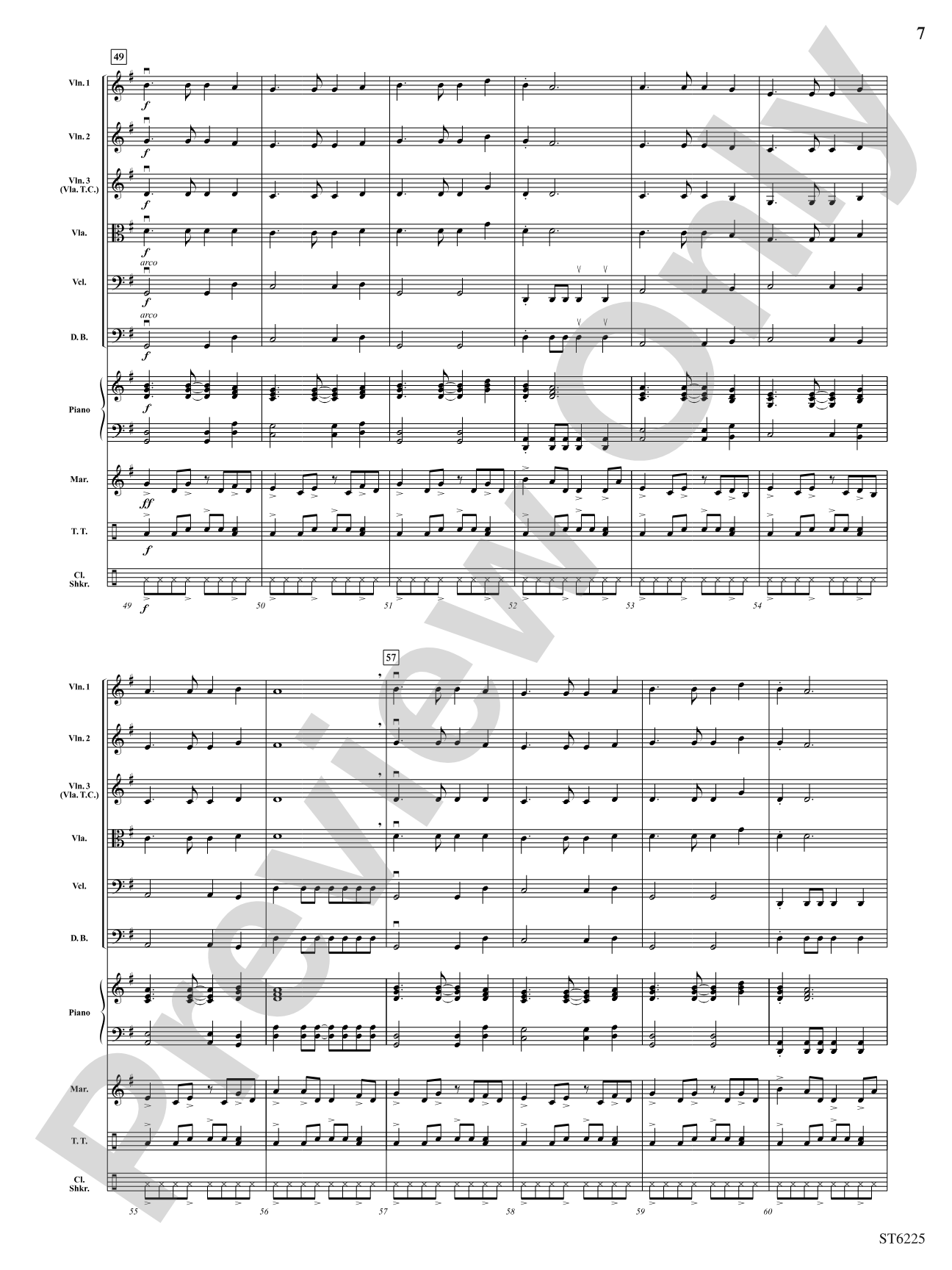 Rhythms of Africa: String Orchestra Conductor Score & Parts