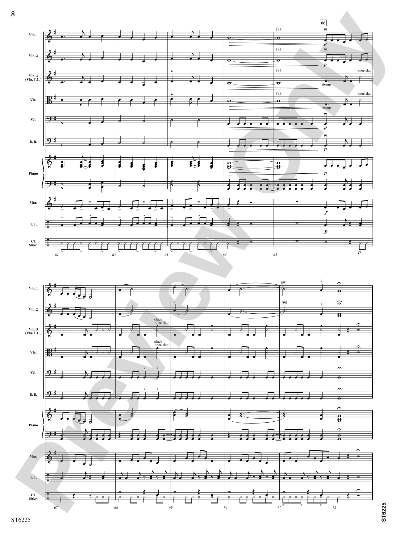 Rhythms of Africa: String Orchestra Conductor Score & Parts
