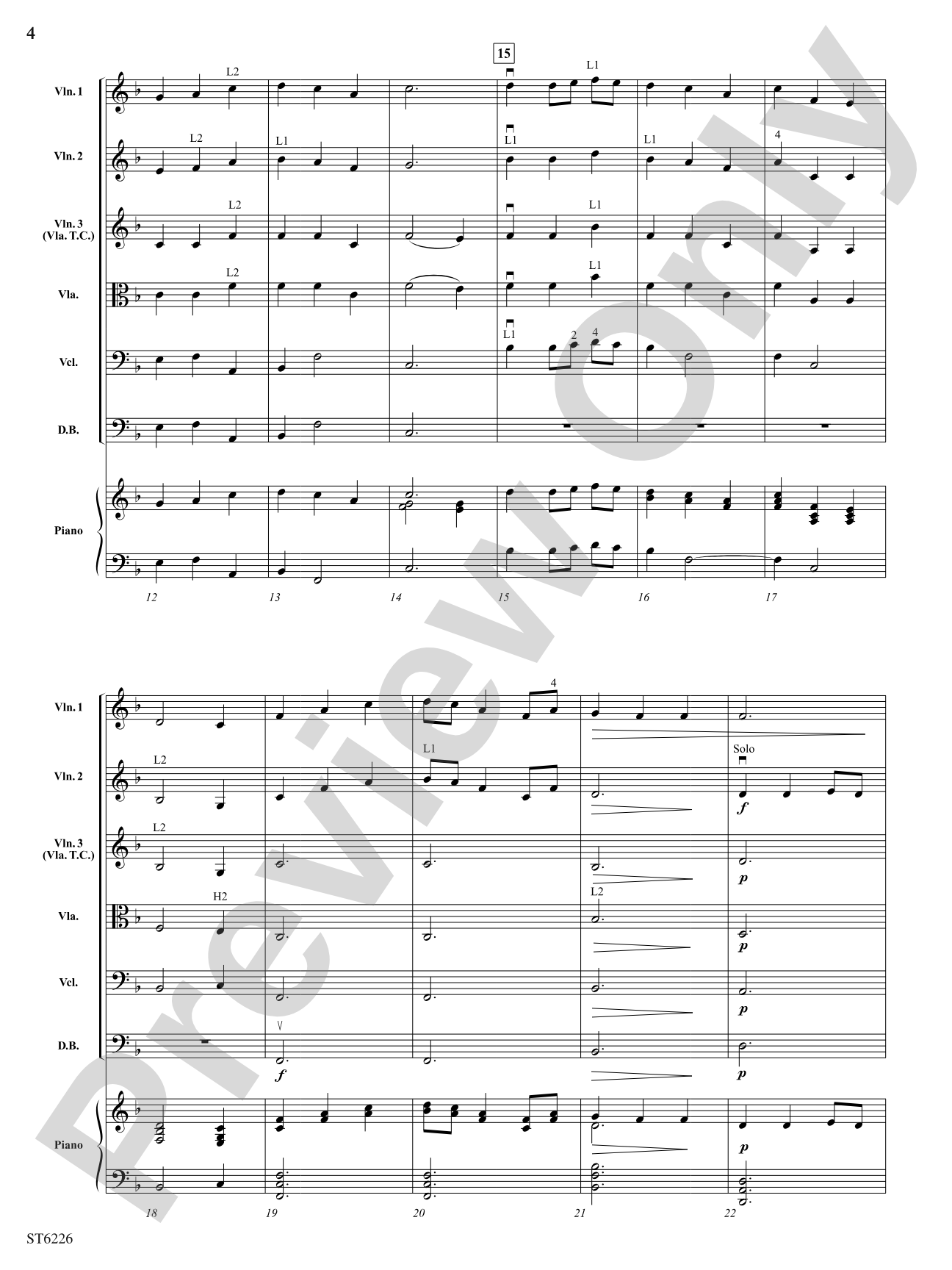 Slane (Be Thou My Vision): String Orchestra Conductor Score & Parts