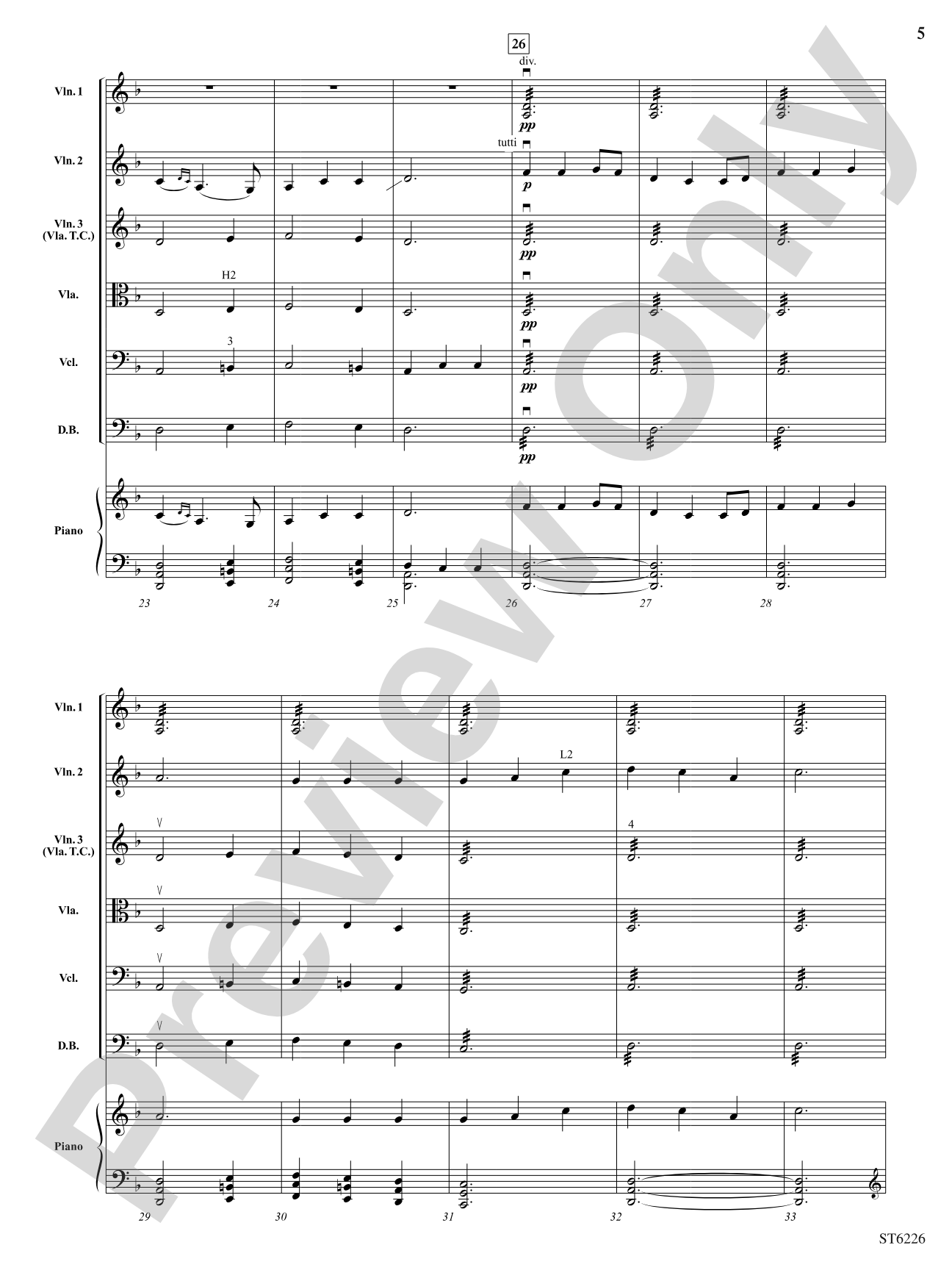 Slane (Be Thou My Vision): String Orchestra Conductor Score & Parts