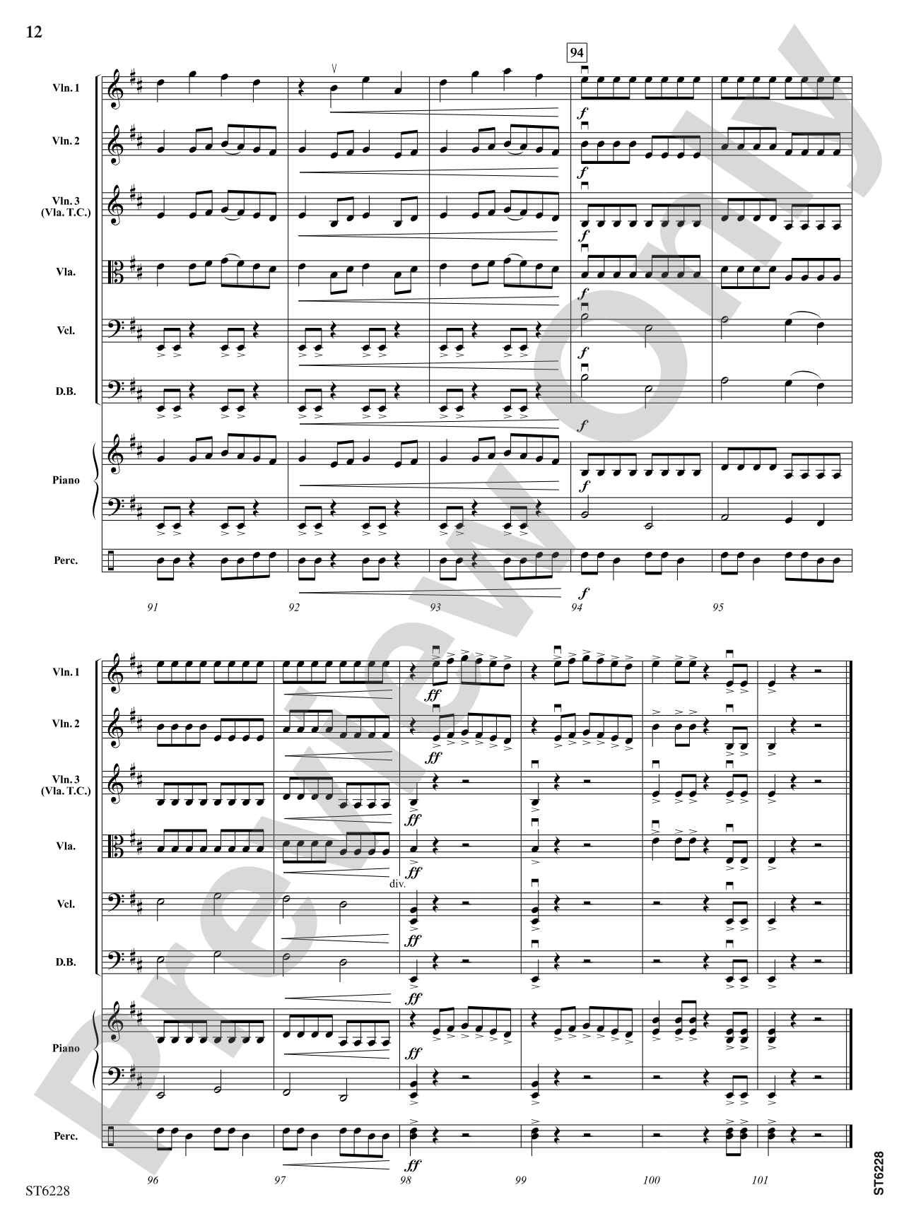 Hunting the Wild Beast: String Orchestra Conductor Score & Parts