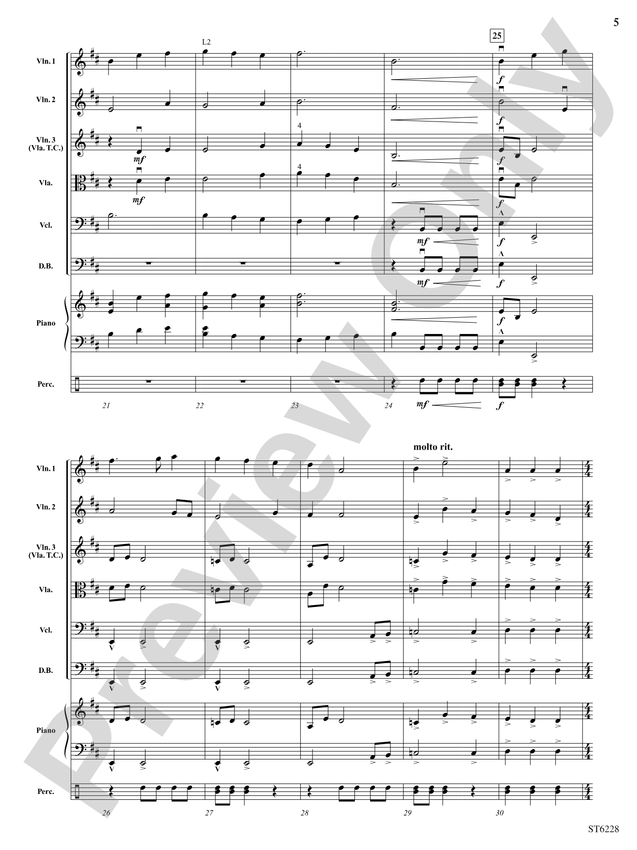 Hunting the Wild Beast: String Orchestra Conductor Score & Parts