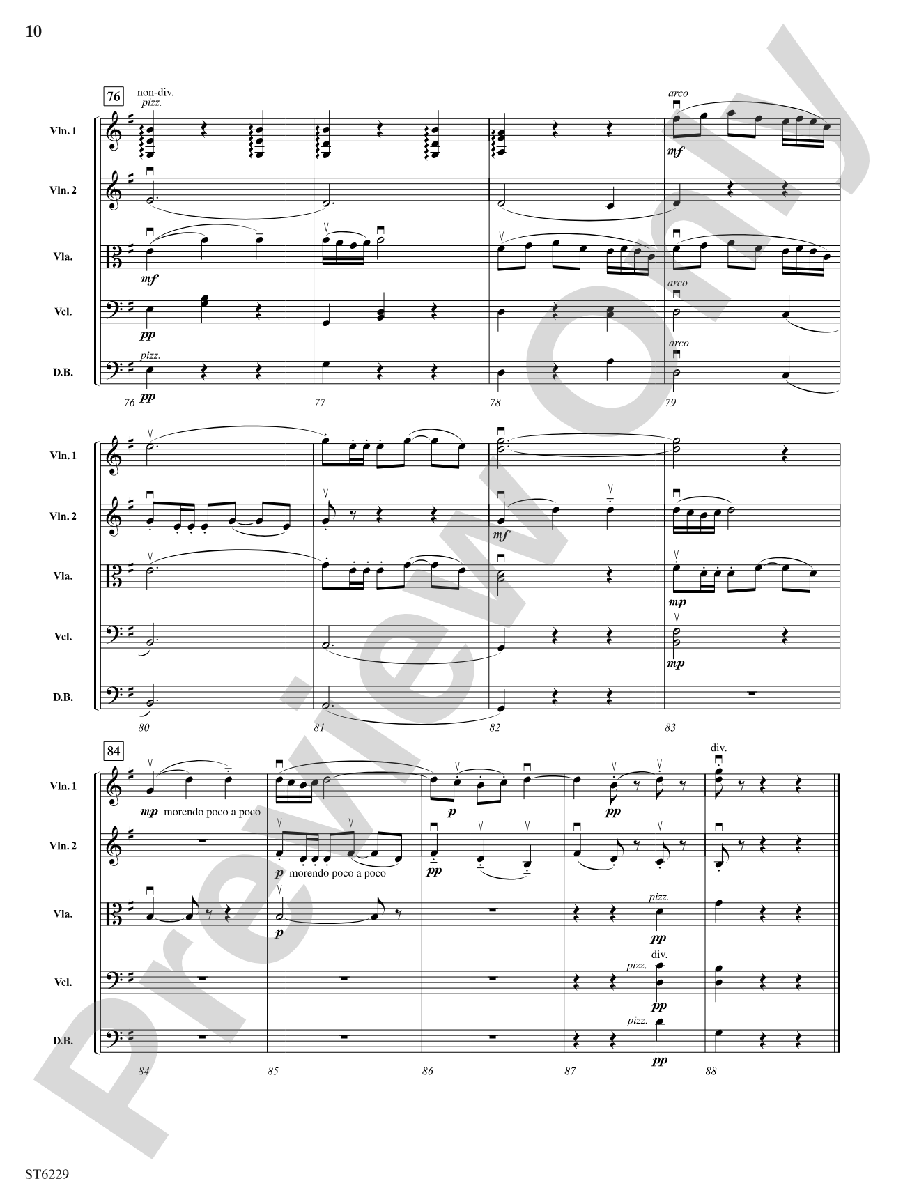 Minuet from Petite Suite: String Orchestra Conductor Score & Parts