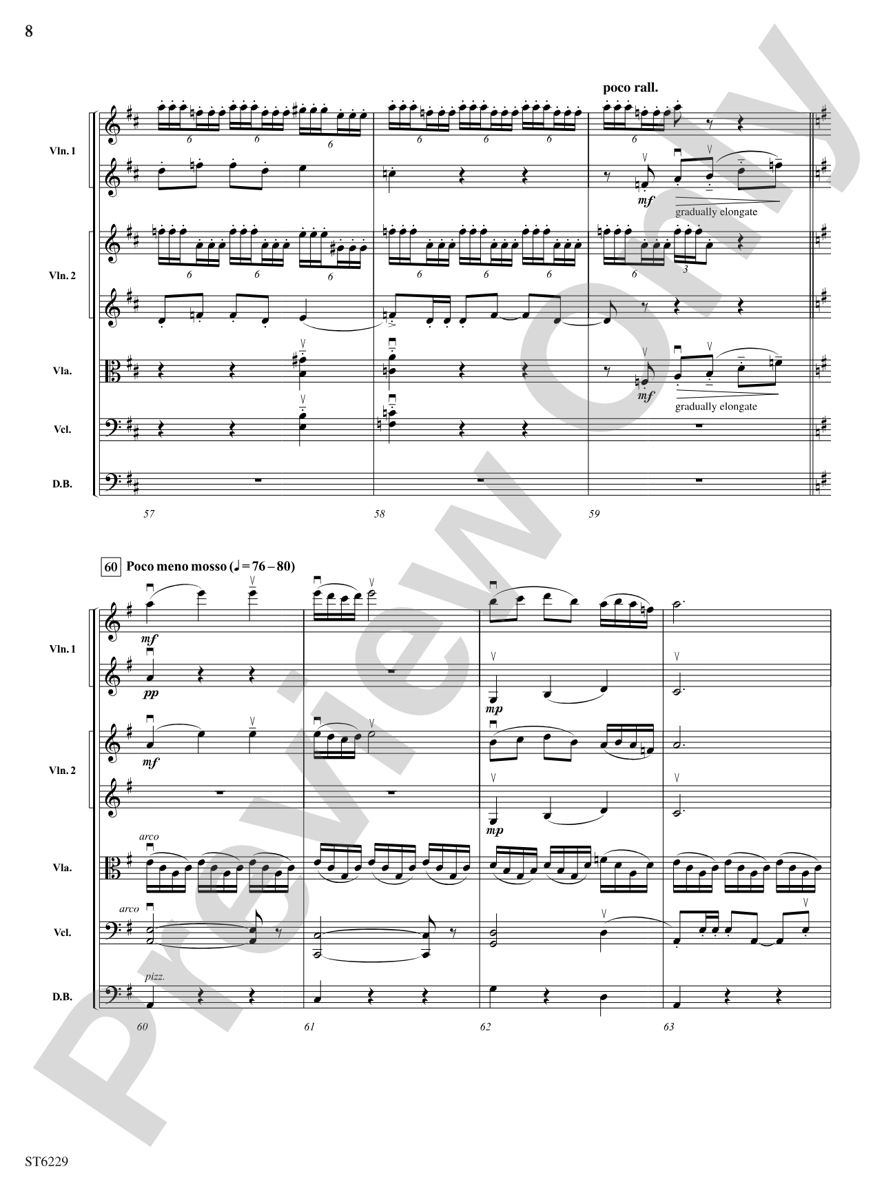 Minuet from Petite Suite: String Orchestra Conductor Score & Parts