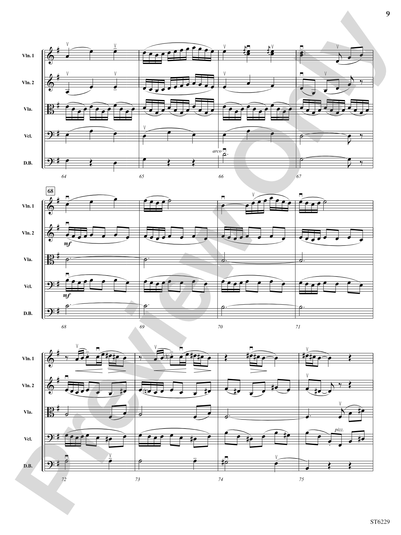 Minuet from Petite Suite: String Orchestra Conductor Score & Parts