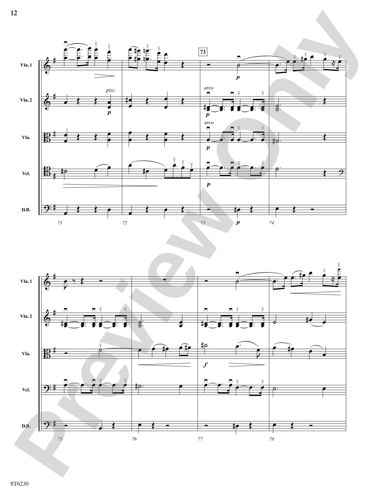 Prelude to Act III of Lohengrin: String Orchestra Conductor Score & Parts