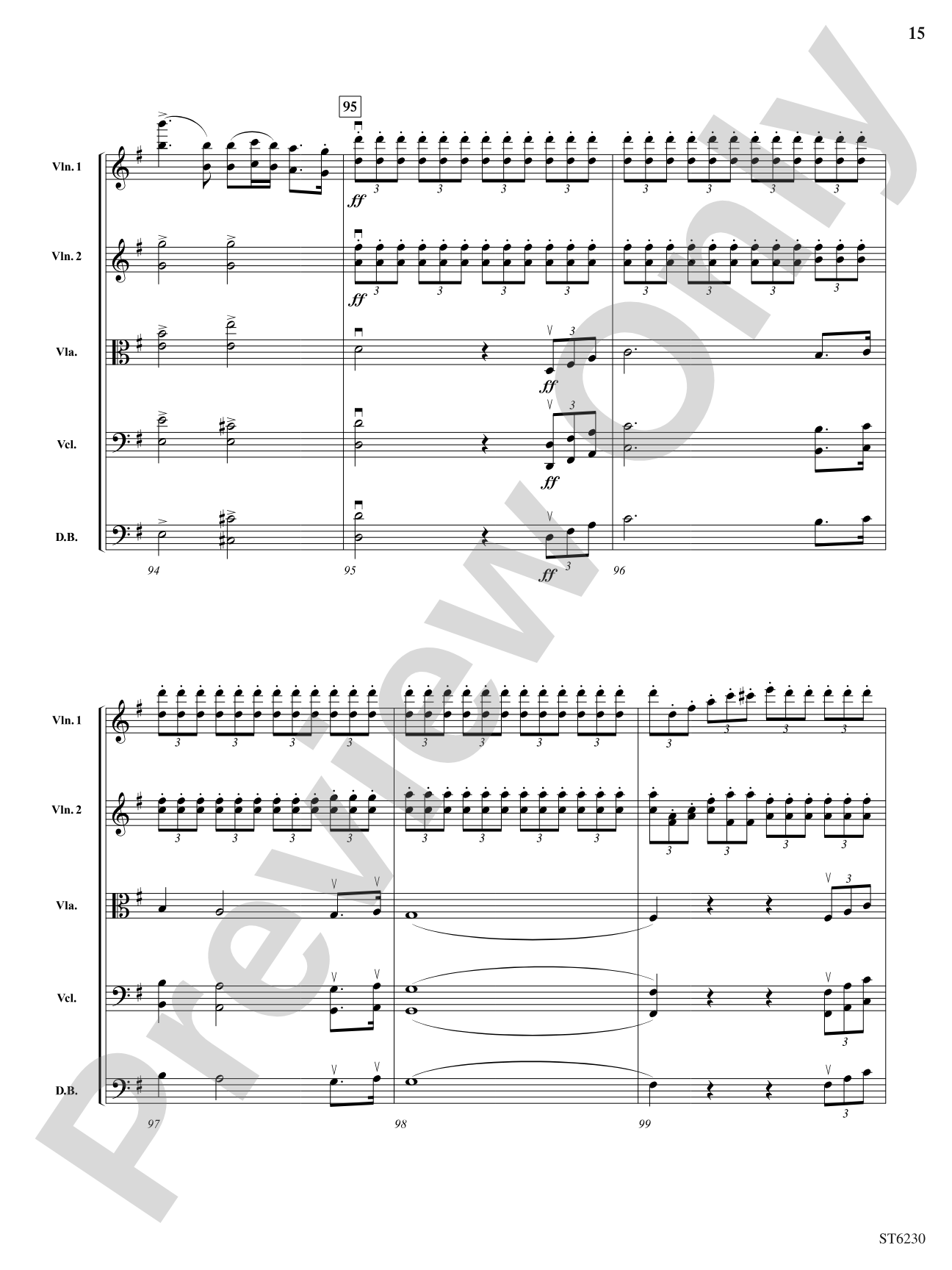 Prelude to Act III of Lohengrin: String Orchestra Conductor Score & Parts