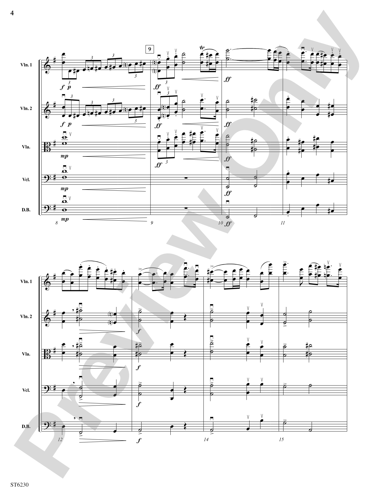 Prelude to Act III of Lohengrin: String Orchestra Conductor Score & Parts