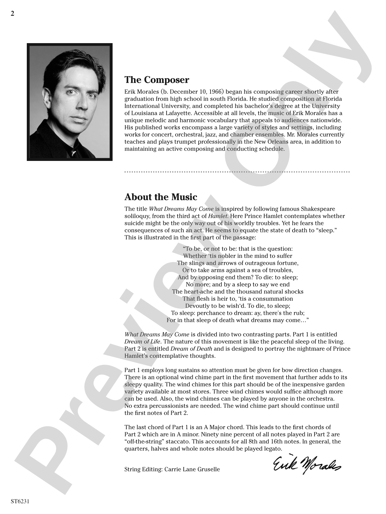 What Dreams May Come: String Orchestra Conductor Score & Parts