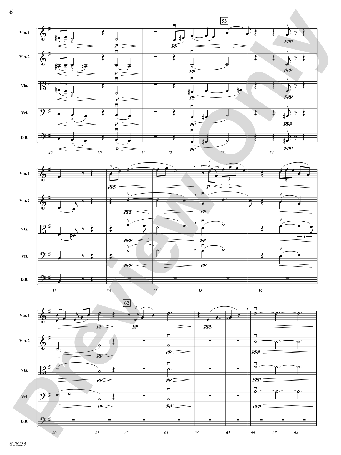 Meditation: String Orchestra Conductor Score & Parts