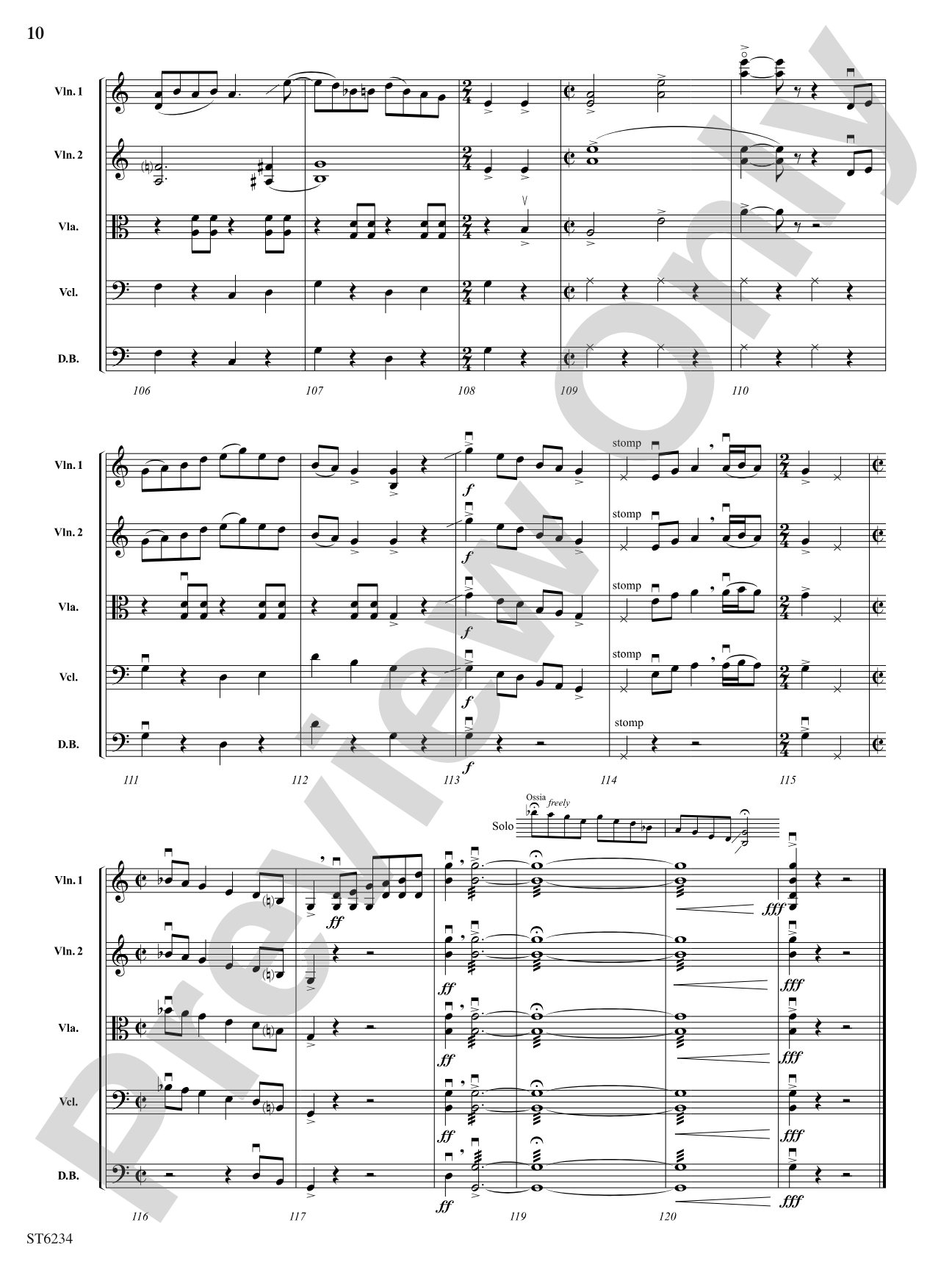 Bayou Self: String Orchestra Conductor Score & Parts
