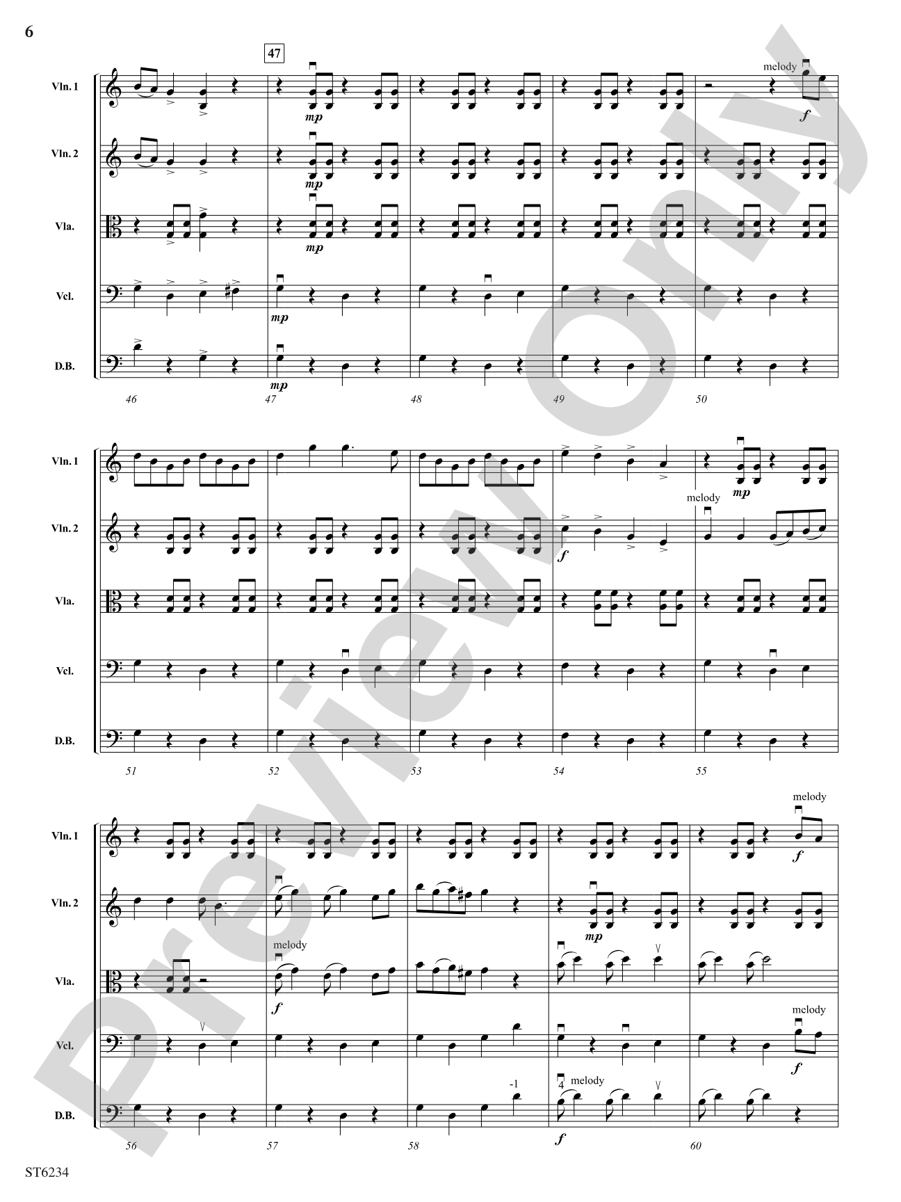 Bayou Self: String Orchestra Conductor Score & Parts