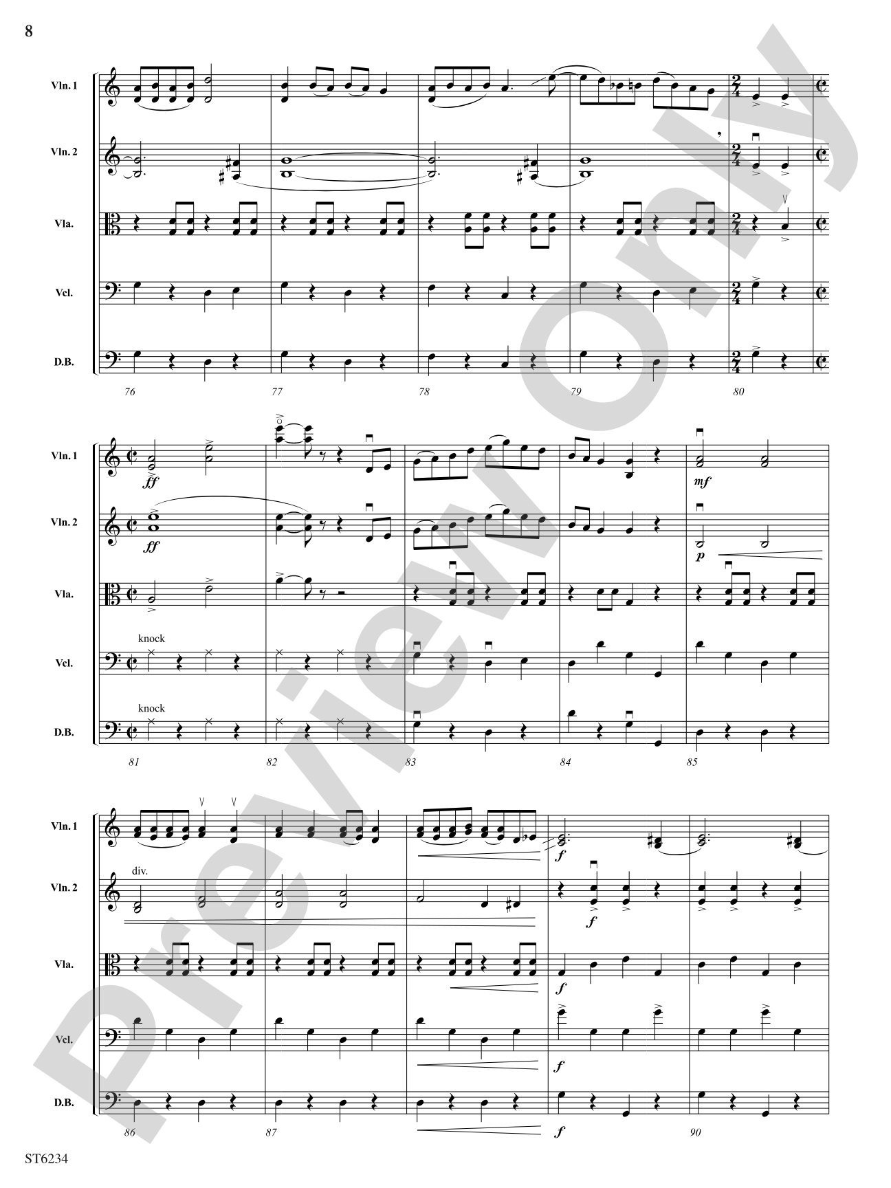 Bayou Self: String Orchestra Conductor Score & Parts