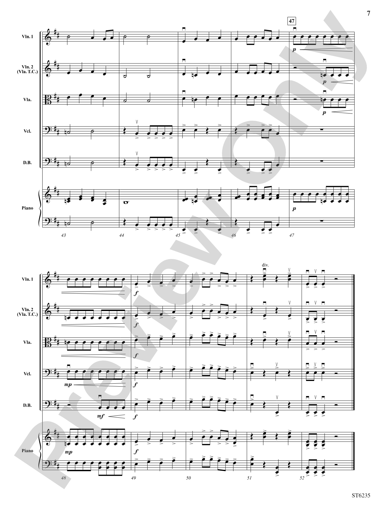 Burst!: String Orchestra Conductor Score & Parts