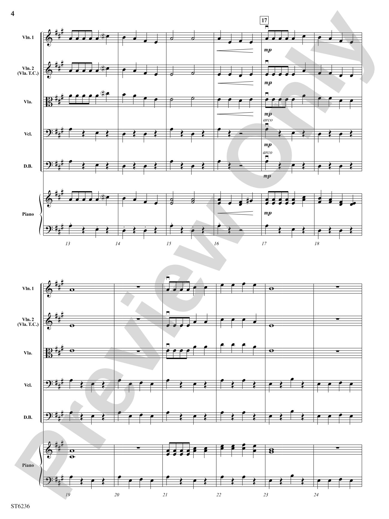 Mama Don't 'Low: String Orchestra Conductor Score & Parts