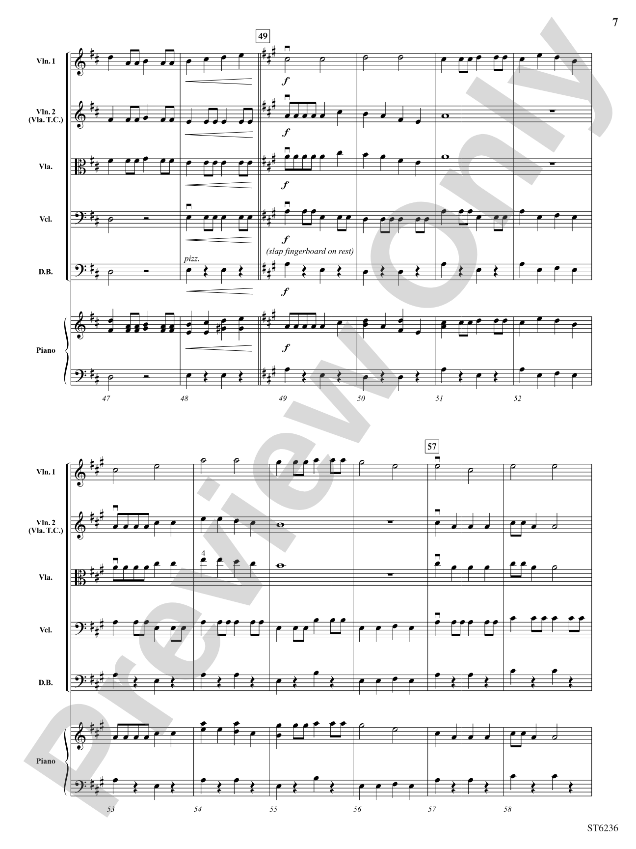 Mama Don't 'Low: String Orchestra Conductor Score & Parts