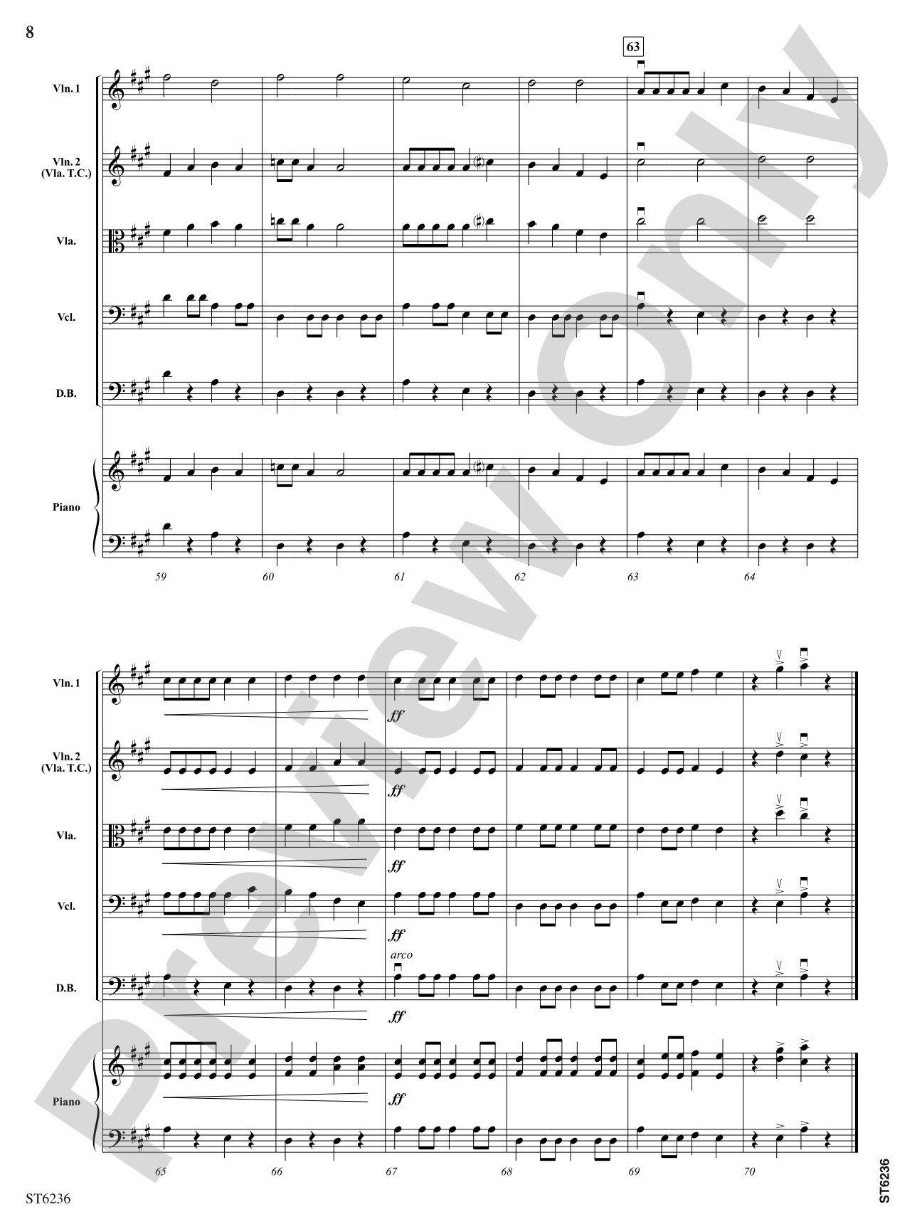 Mama Don't 'Low: String Orchestra Conductor Score & Parts