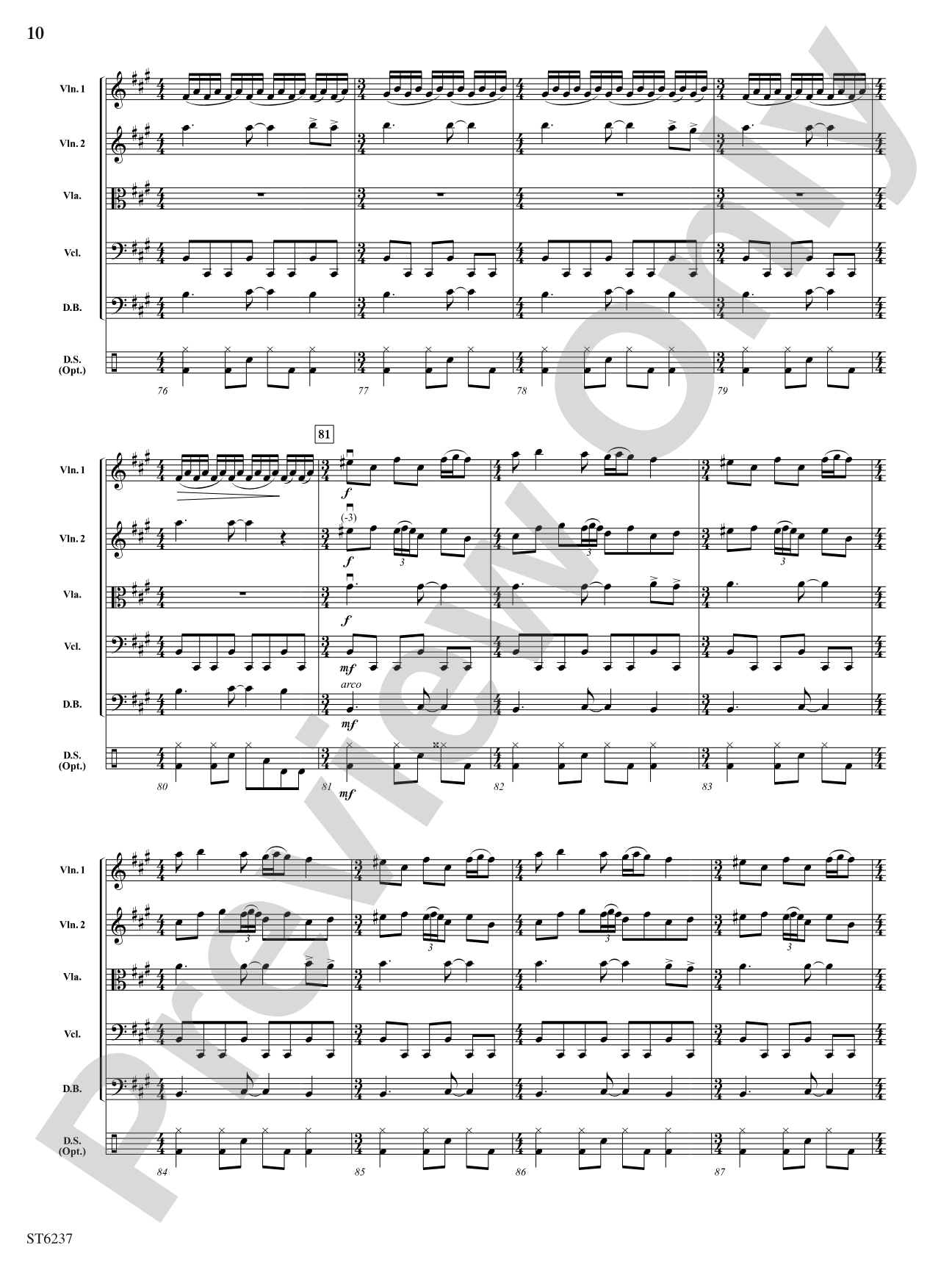Melrose Avenue: String Orchestra Conductor Score & Parts