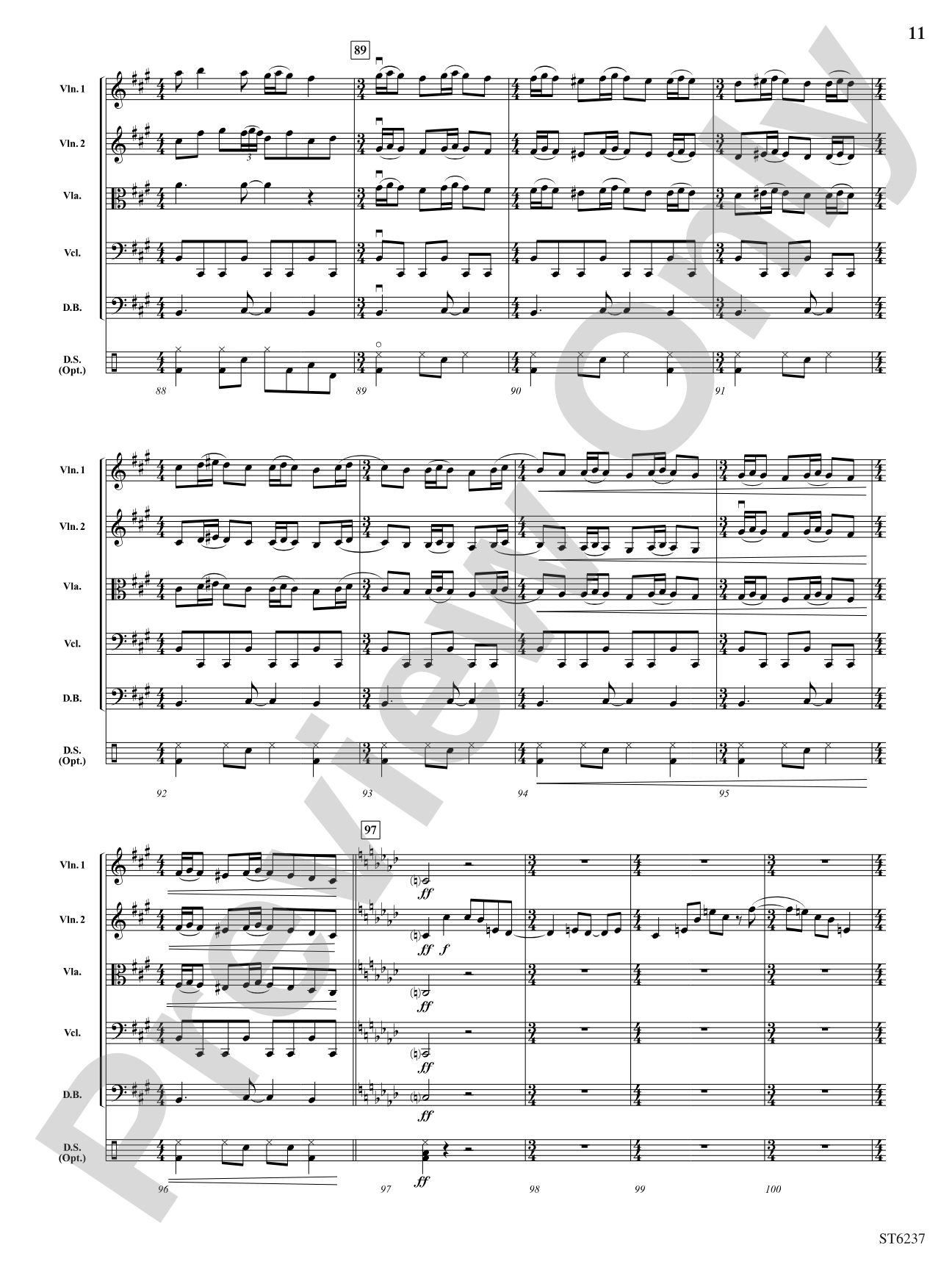 Melrose Avenue: String Orchestra Conductor Score & Parts