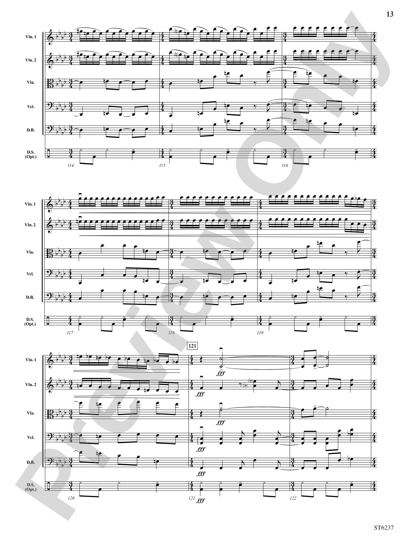 Melrose Avenue: String Orchestra Conductor Score & Parts